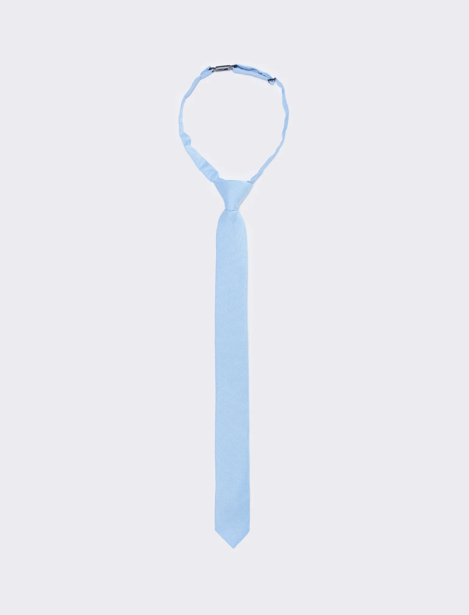 Cravatta nodo 4cm per bambini - Azzurro