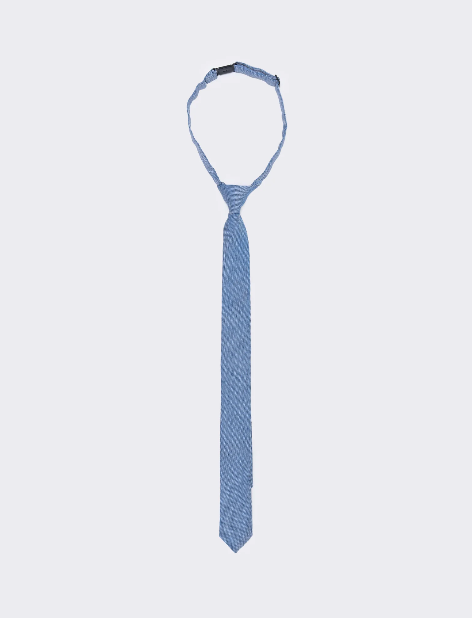 Cravatta nodo 4cm per bambini - Denim