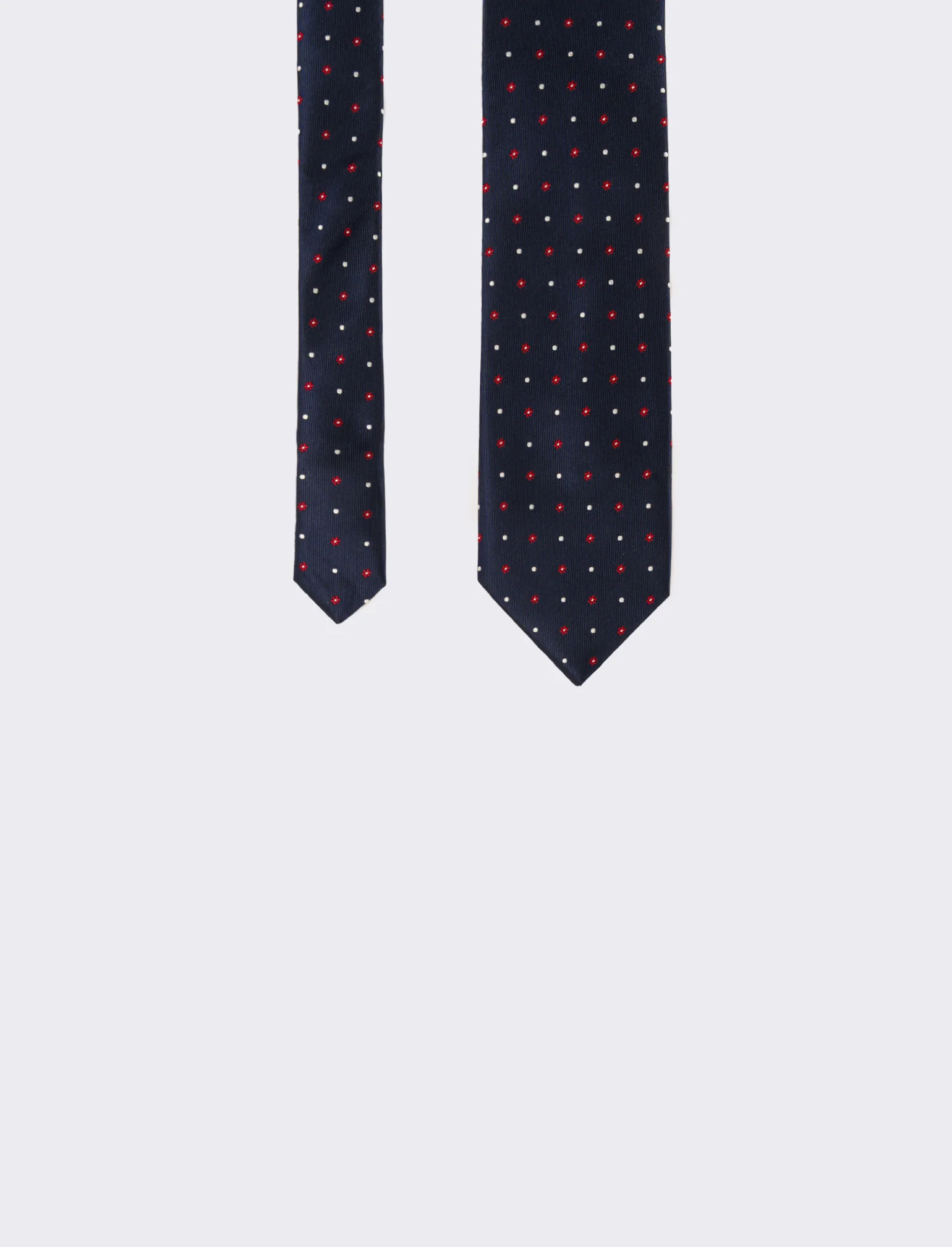 Cravatta uomo fantasia 8cm - Blu-rosso - Image 2