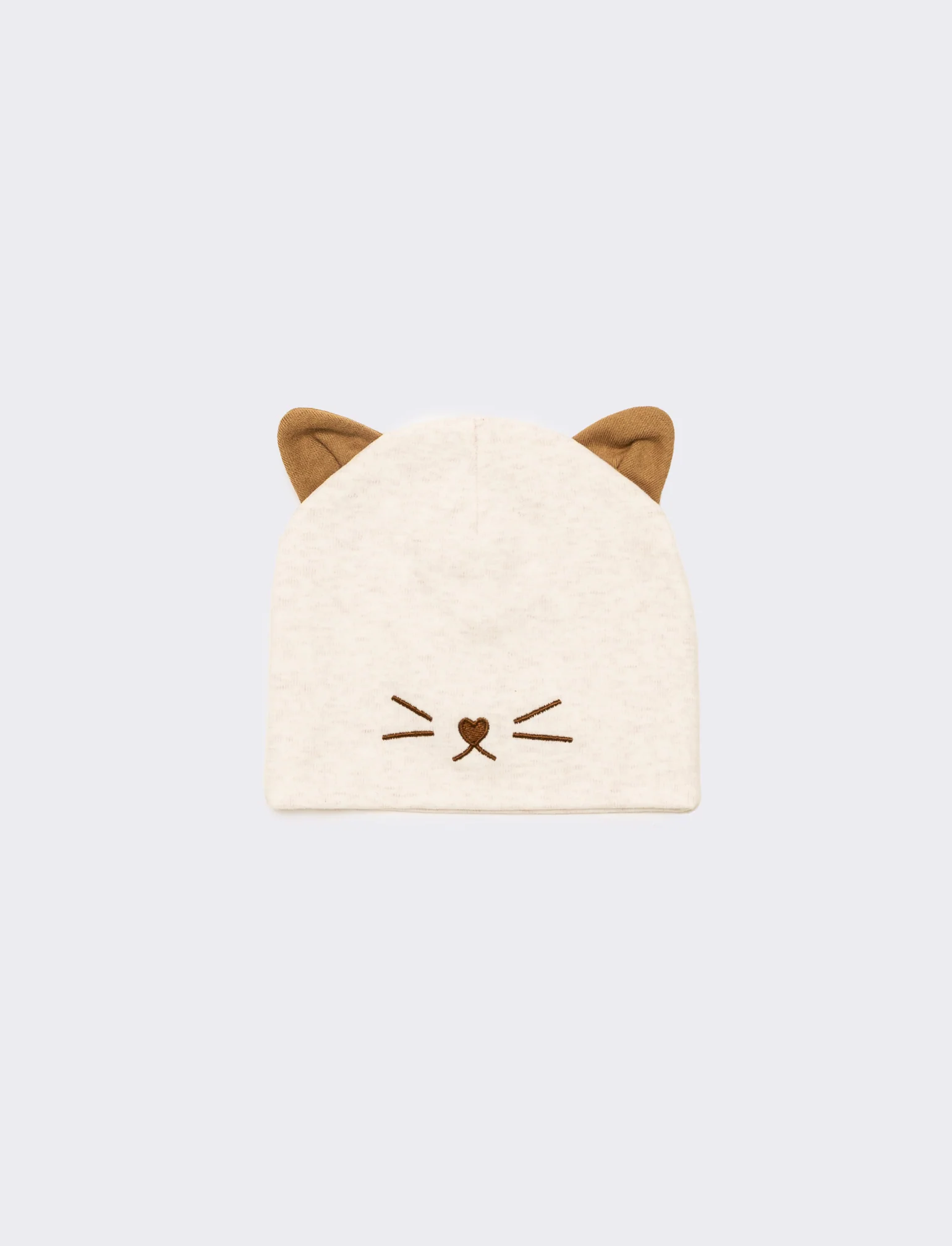 Cuffia gattina con orecchie - Grigio