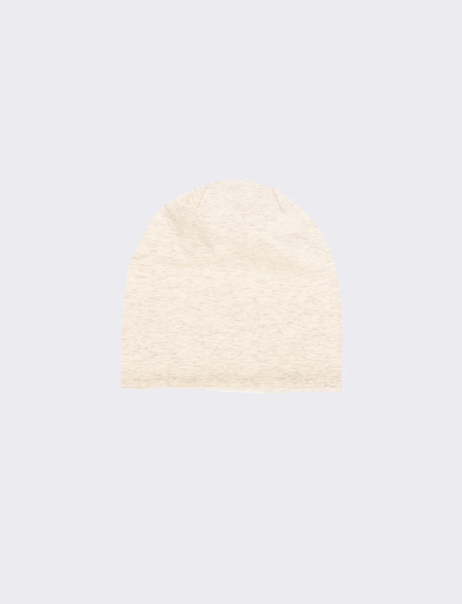 Cuffia melange in jersey uomo - Beige