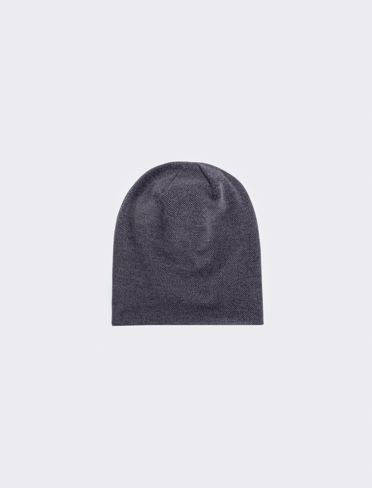 Cuffia melange in maglia larga elegante - Nero