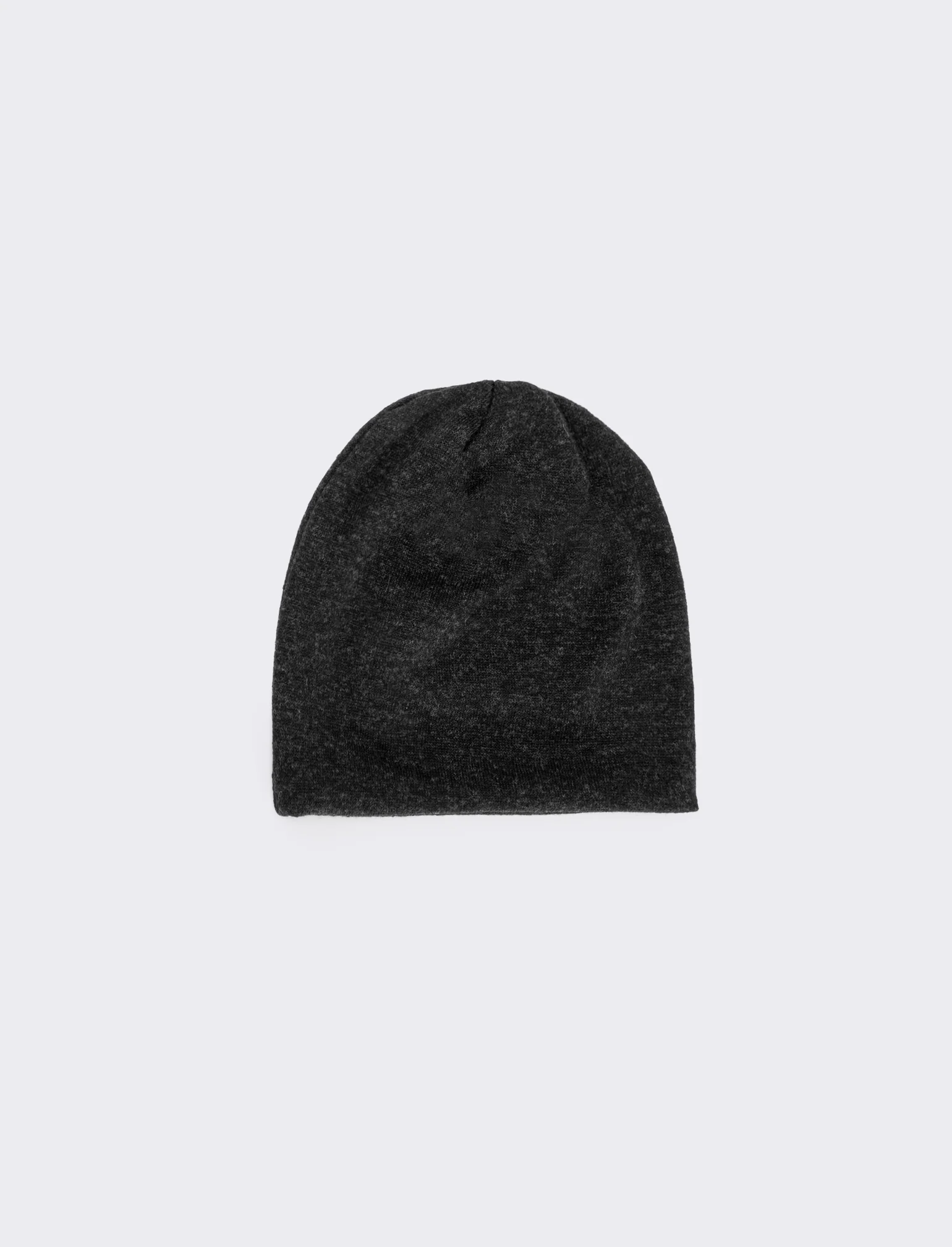 Cuffia melange in maglia - Nero