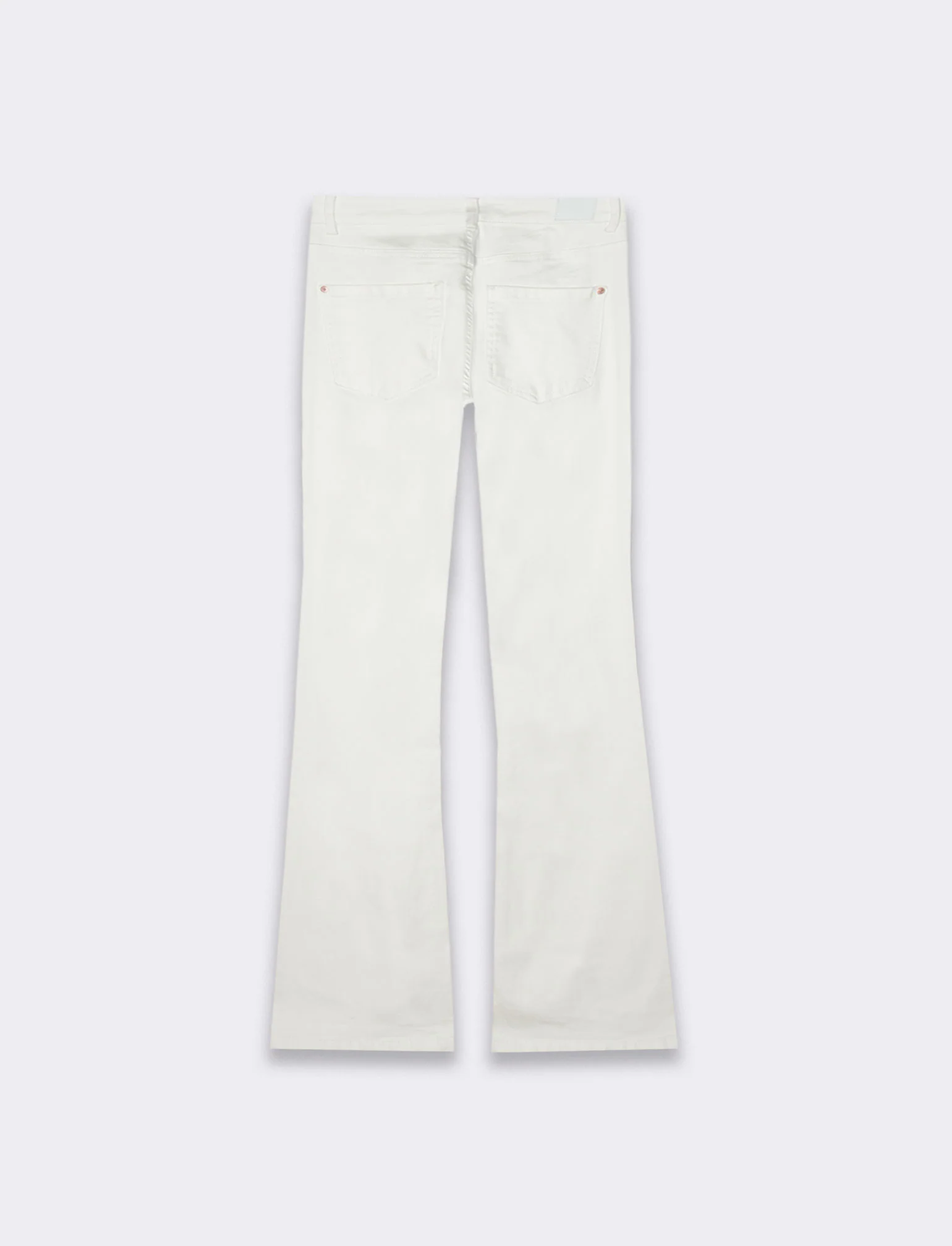 Denim bootcut regular waist da donna - Bianco - Image 5