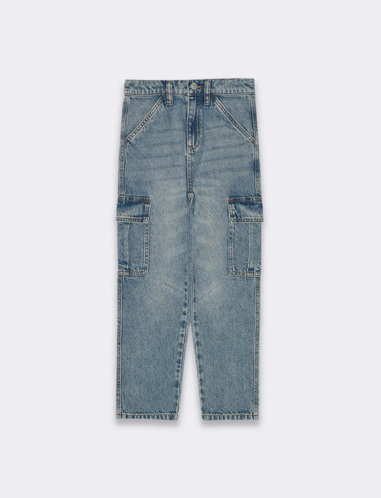 Denim cargo da bambino - Denim - Image 3