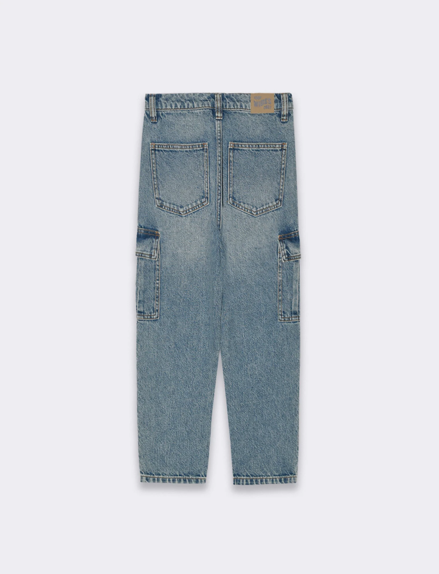 Denim cargo da bambino - Denim - Image 4