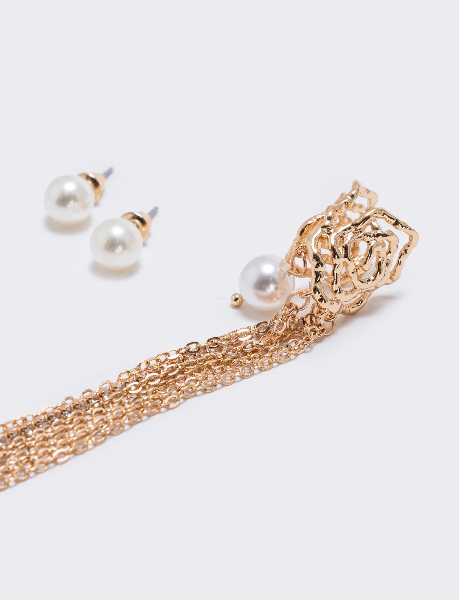 Earcuff 3 Pezzi Eleganti - Oro - Image 3