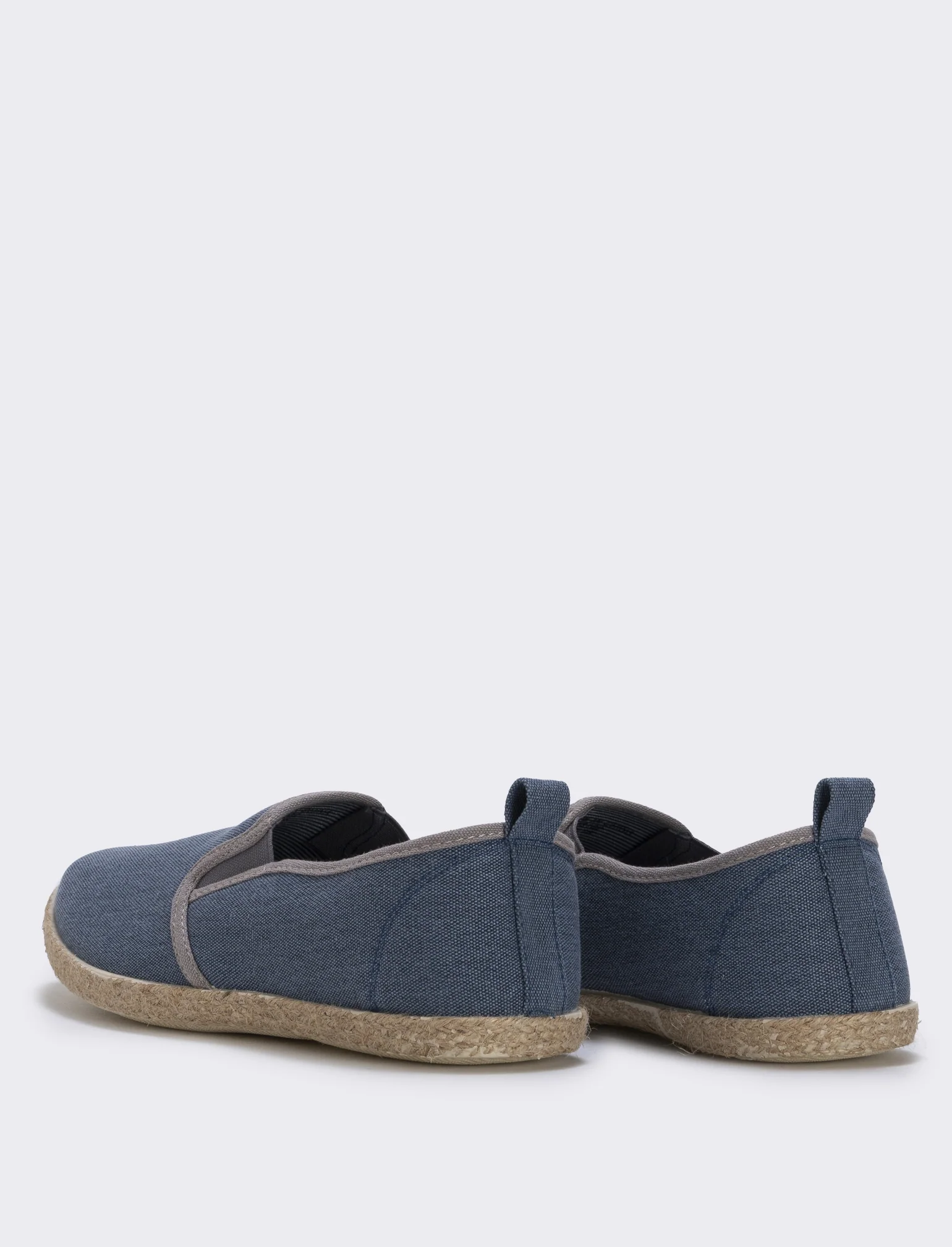 Espadrillas in canvas effetto denim uomo - Blu - Image 2
