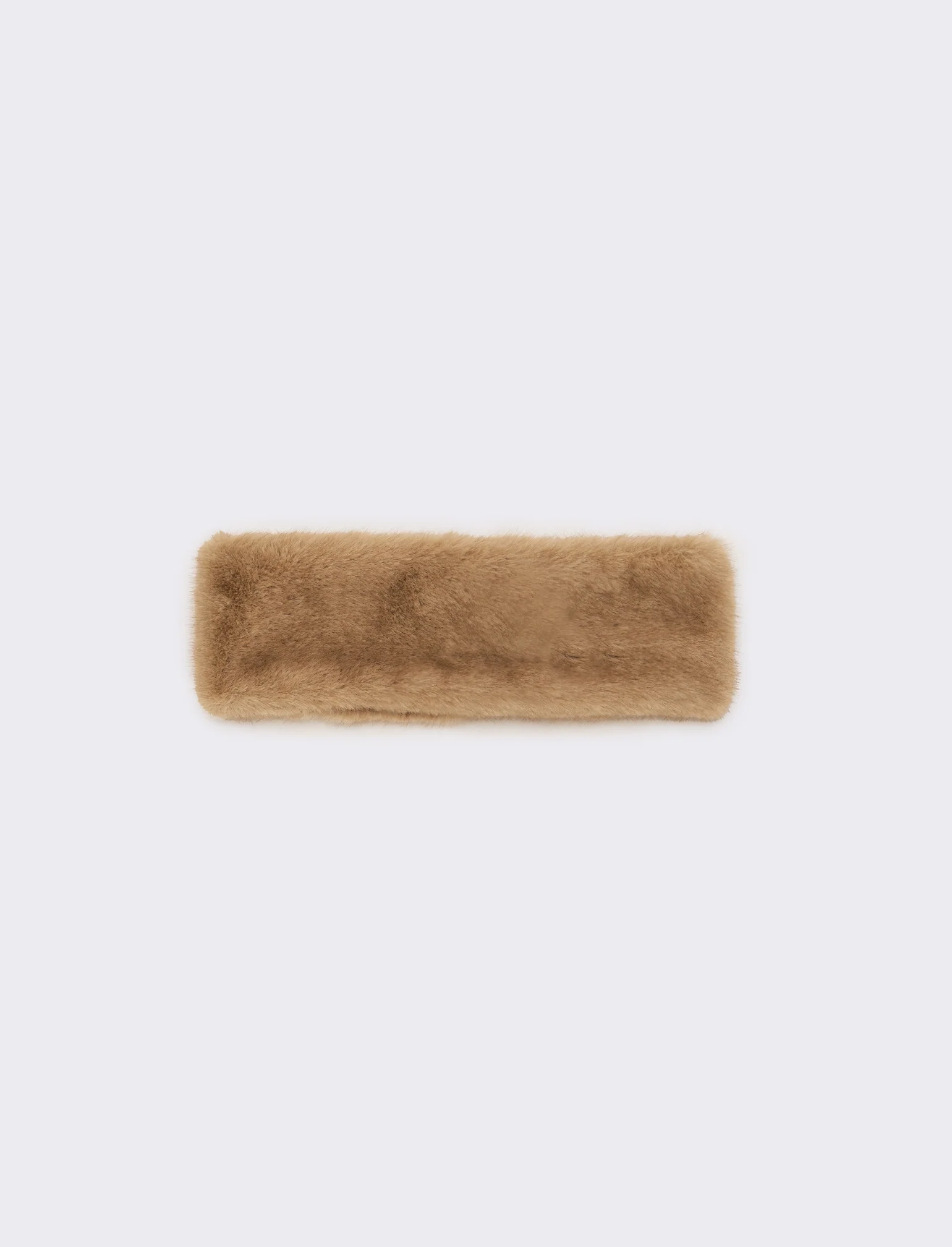 Fascia donna in finta pelliccia - Beige
