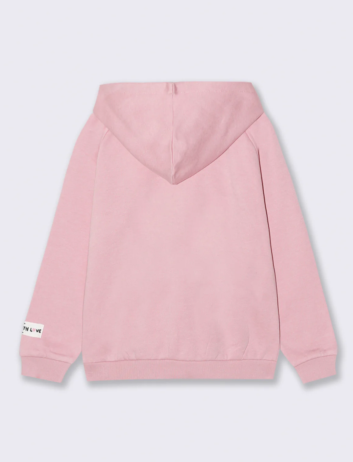 Felpa aperta avanti con zip. - Rosa - Image 2