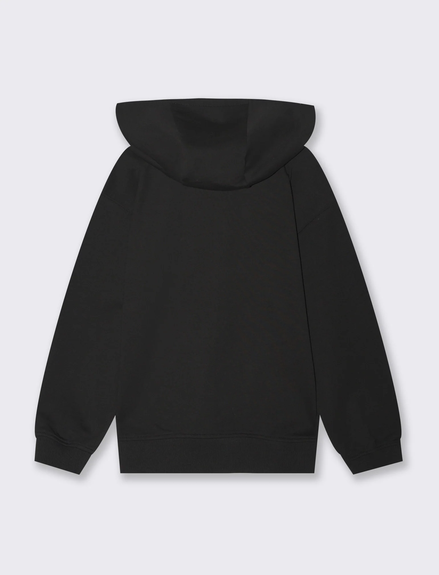 Felpa aperta con cappuccio da bambino - Nero - Image 2
