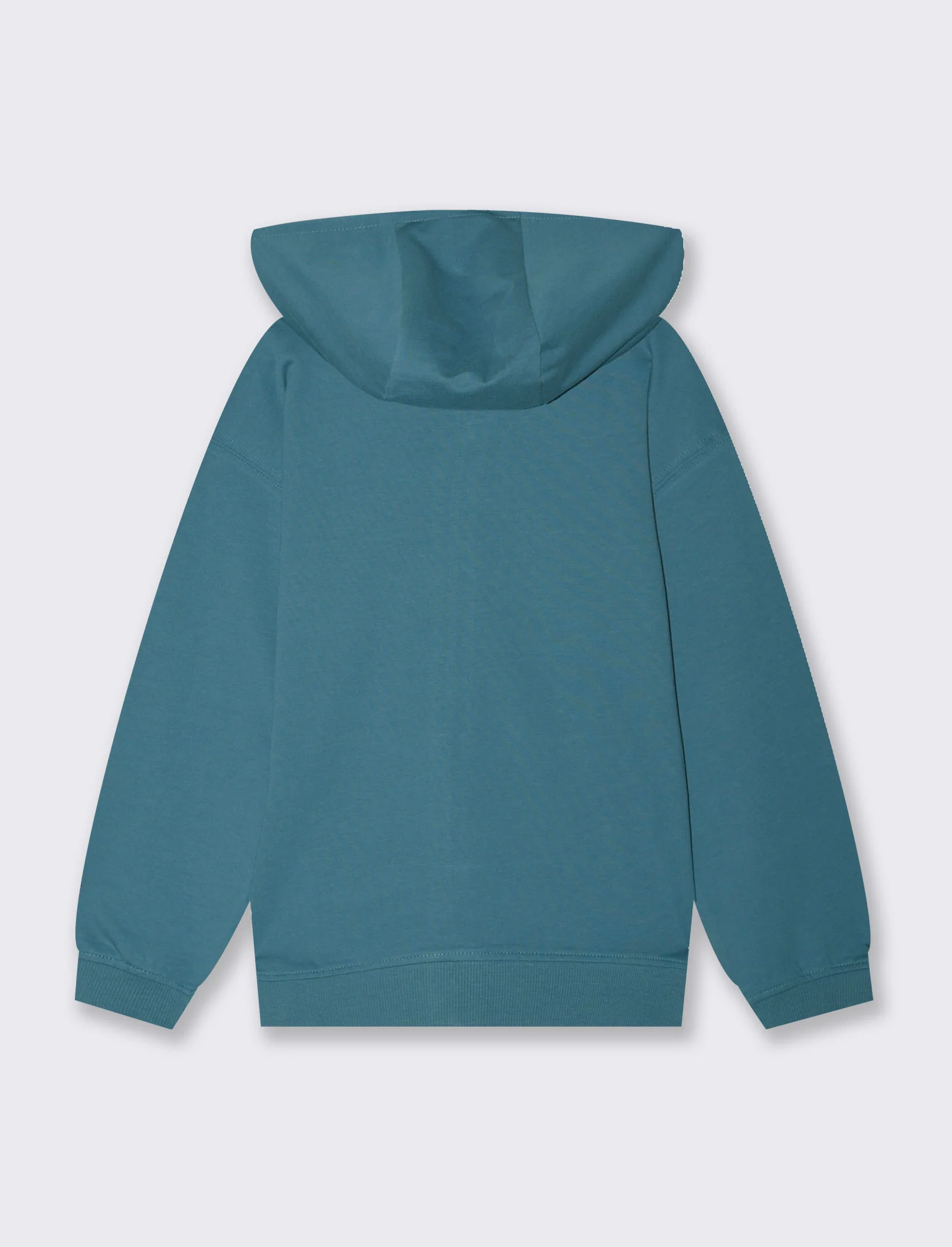 Felpa aperta con cappuccio da bambino - Verde Ottanio - Image 2