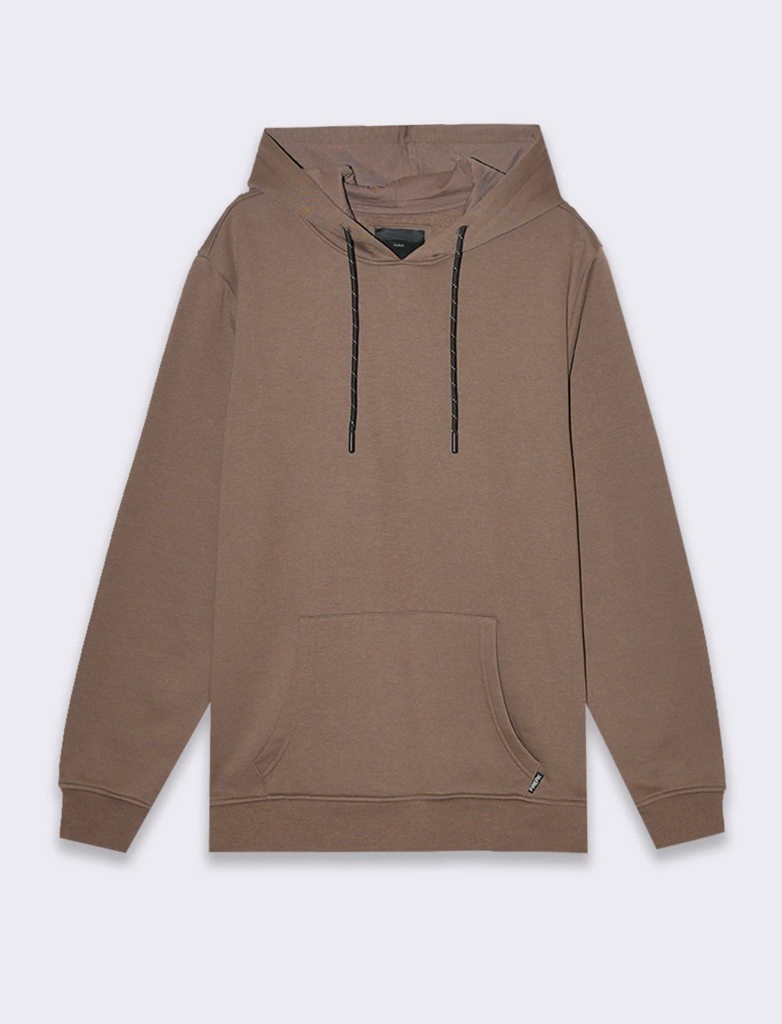 Felpa basic con cappuccio da uomo - Grigio fango - Image 4