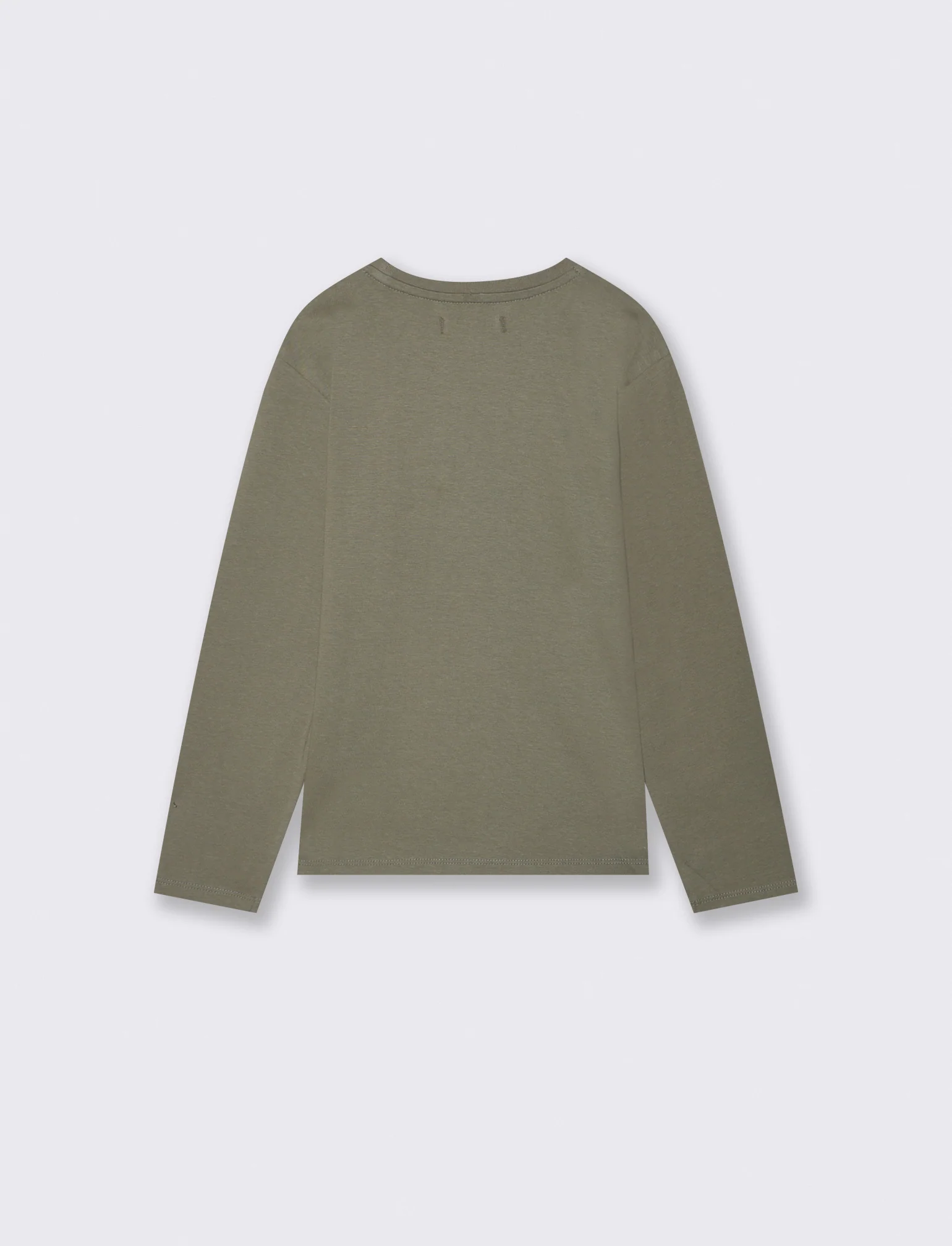 Felpa Basic con Cappuccio e Stampa - Verde militare - Image 2