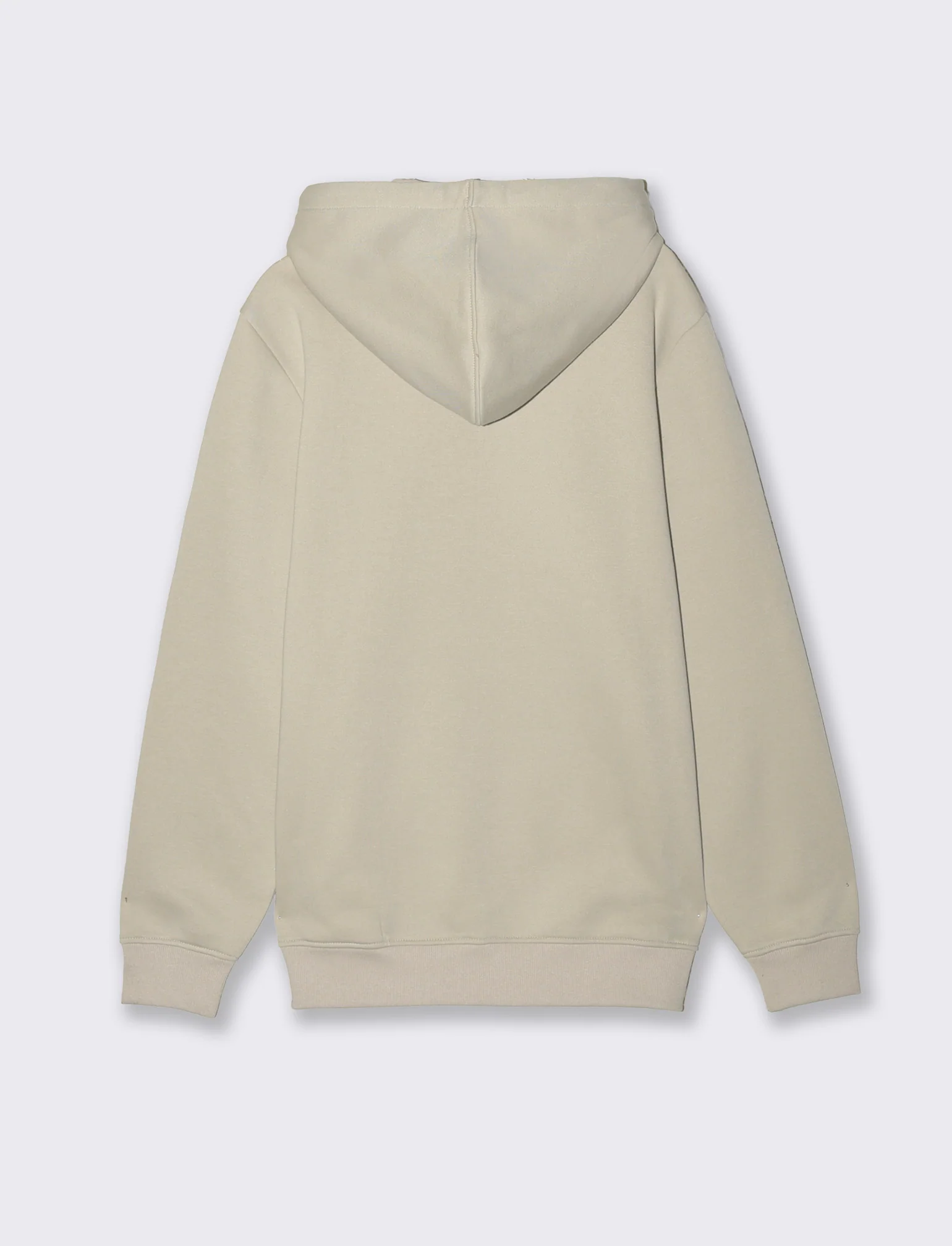 Felpa basic con cappuccio e tasca marsupio - Grigio ghiaccio - Image 2