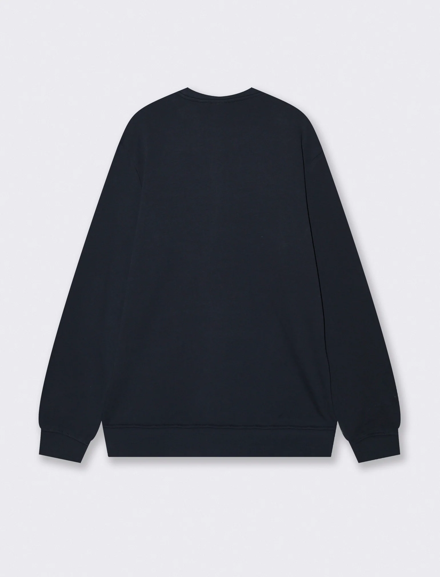 Felpa basic girocollo in cotone 100% - Blu - Image 2