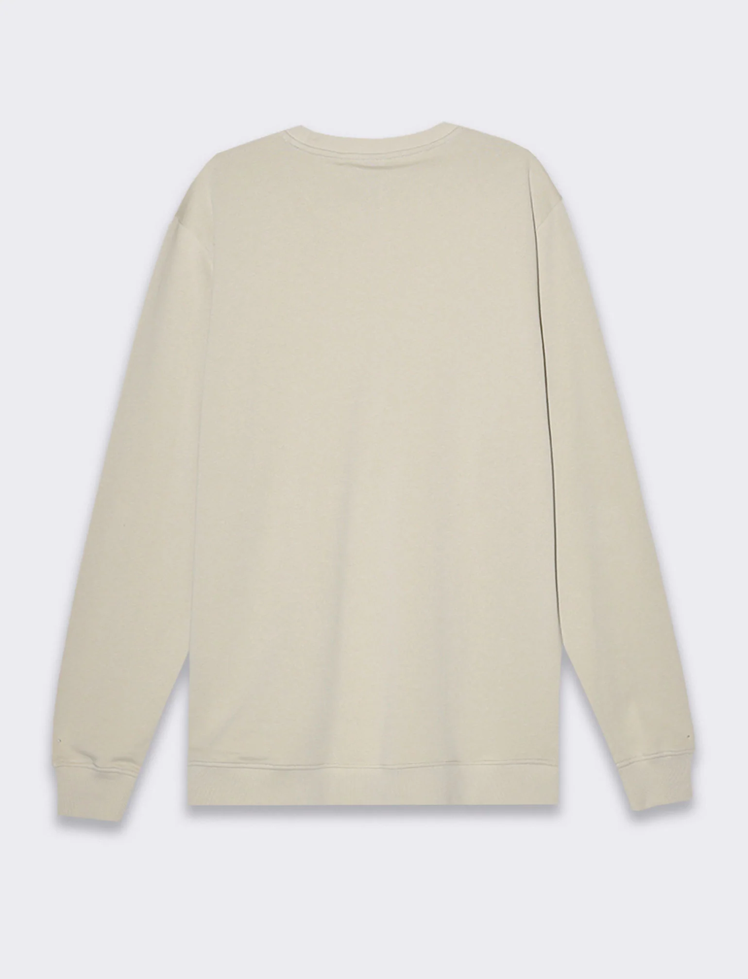 Felpa basic girocollo in cotone da uomo - Grigio ghiaccio - Image 5