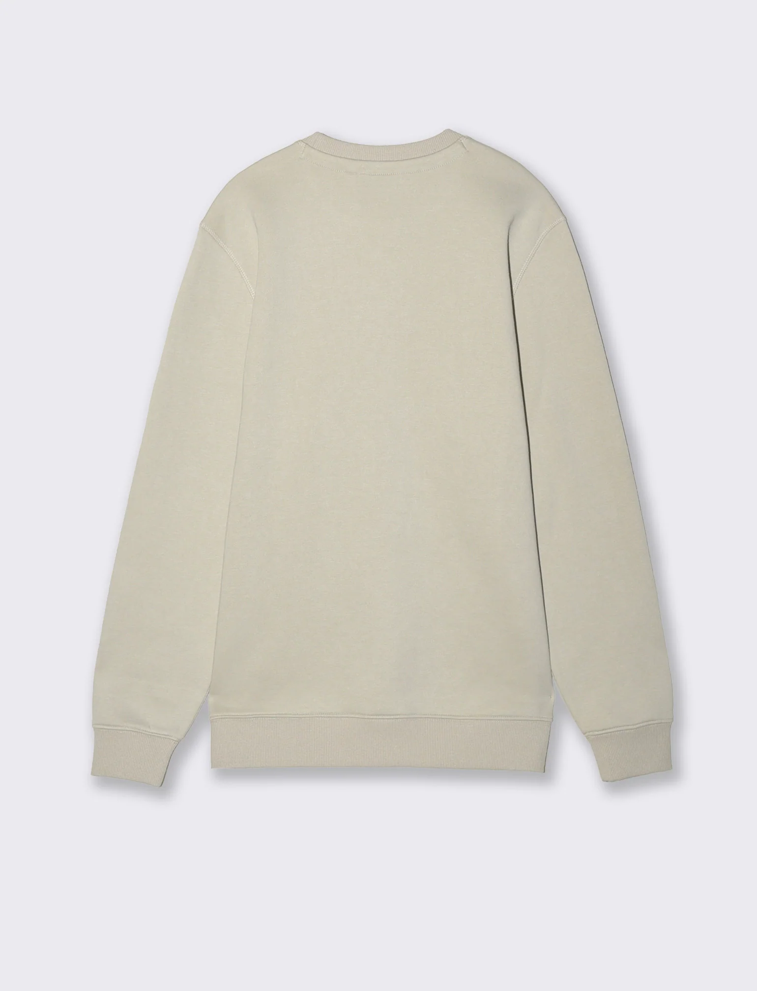 Felpa basic girocollo in misto cotone - Grigio ghiaccio - Image 2