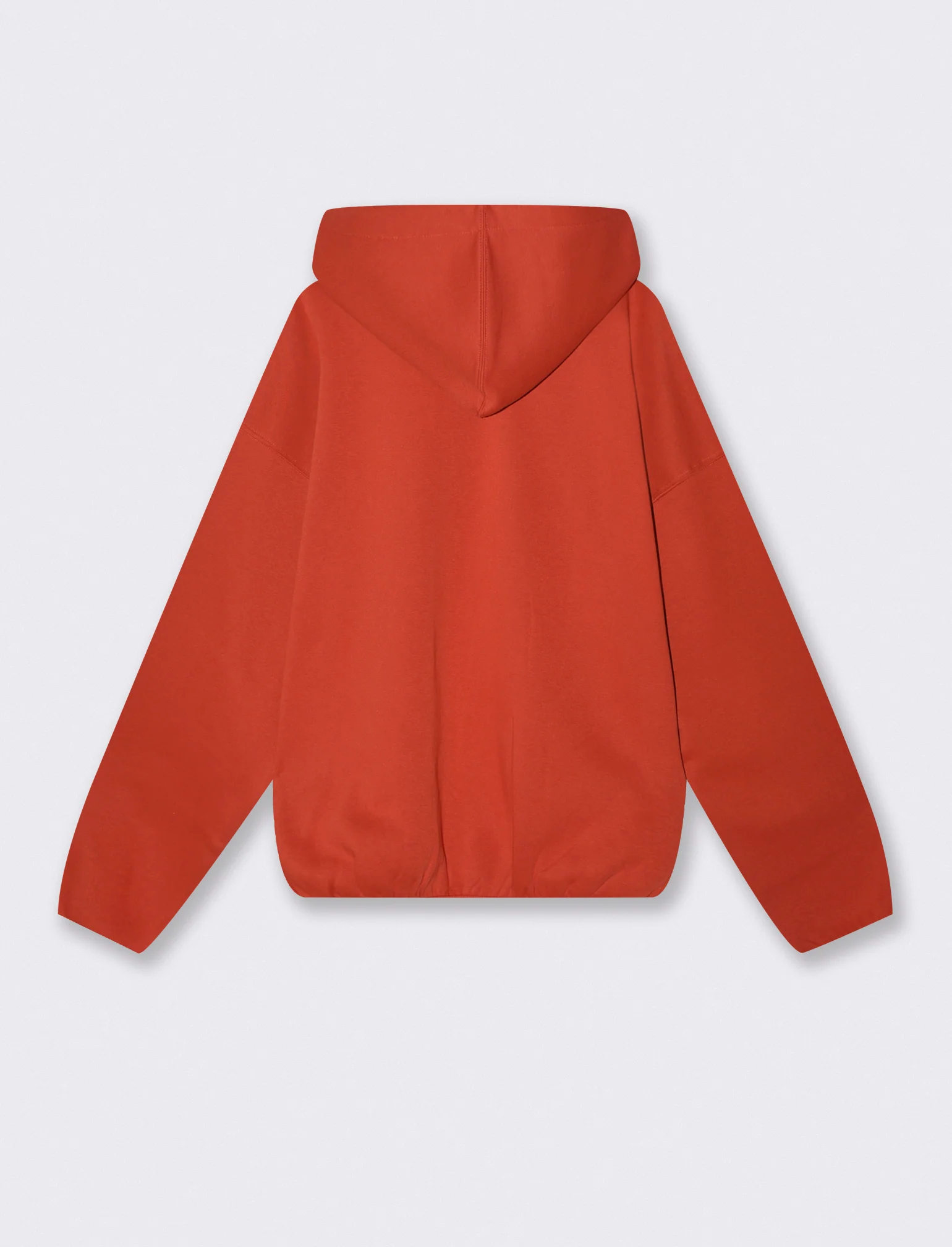 Felpa boxy con cappuccio e ricamo - Rosso - Image 6