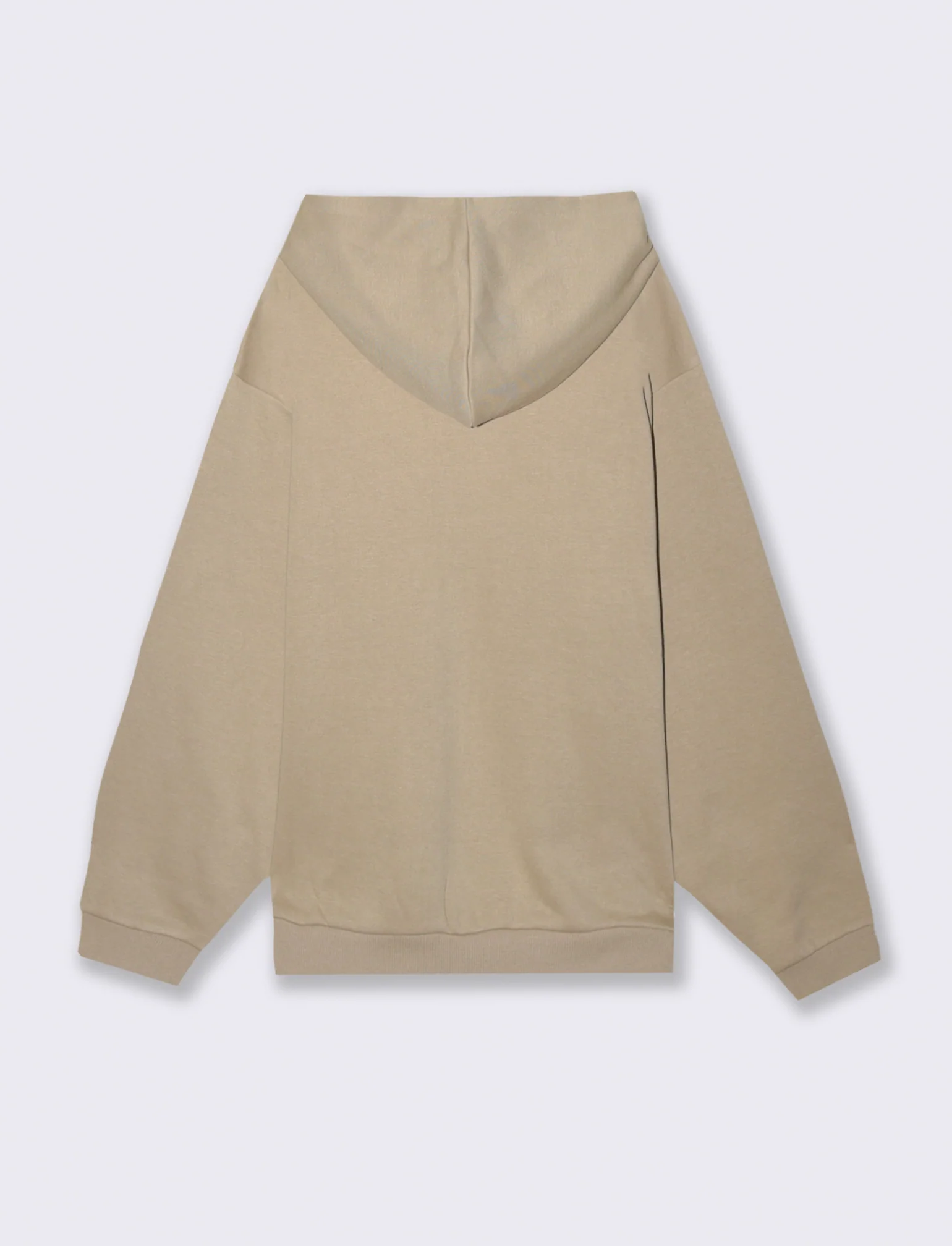 FELPA BOXY FIT CON CAPPUCCIO - Beige - Image 2