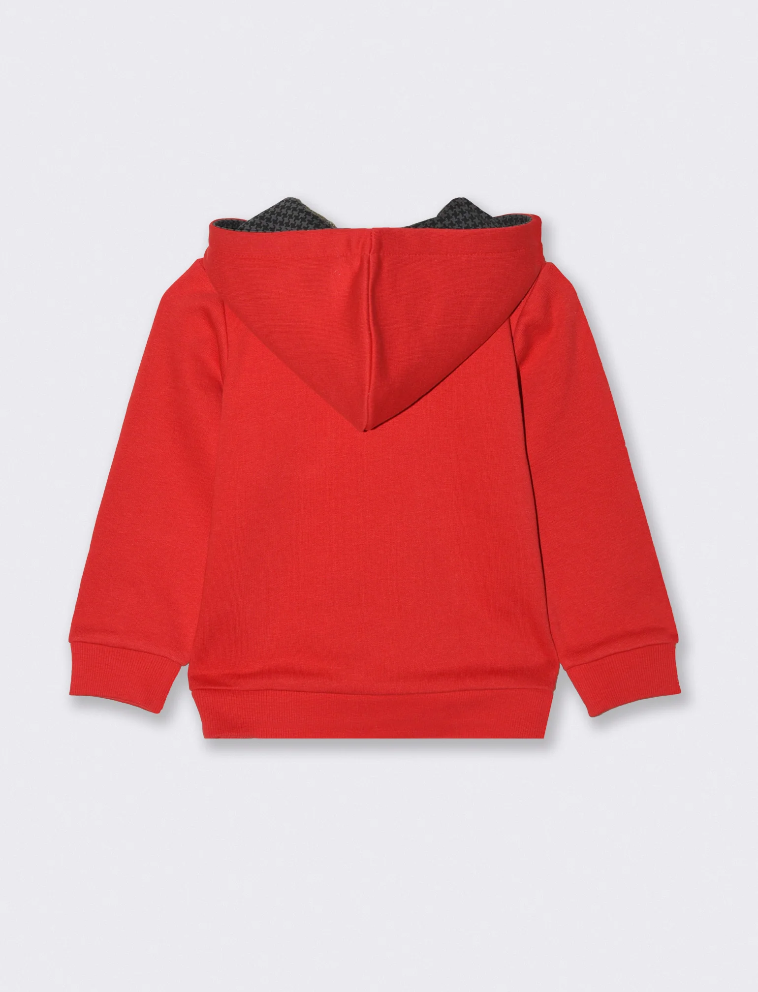 Felpa con cappuccio a fantasia - Rosso - Image 2