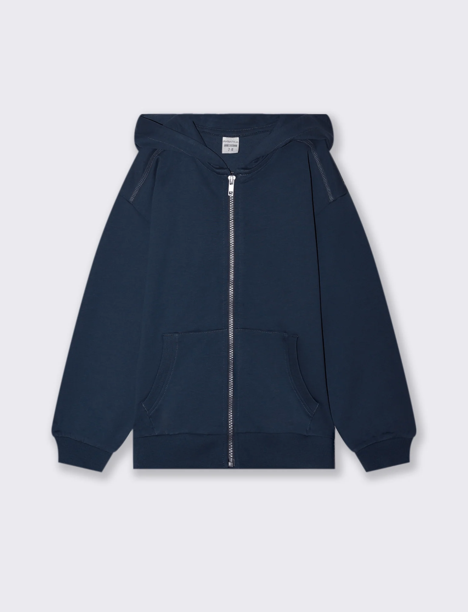 FELPA CON CAPPUCCIO - Blu