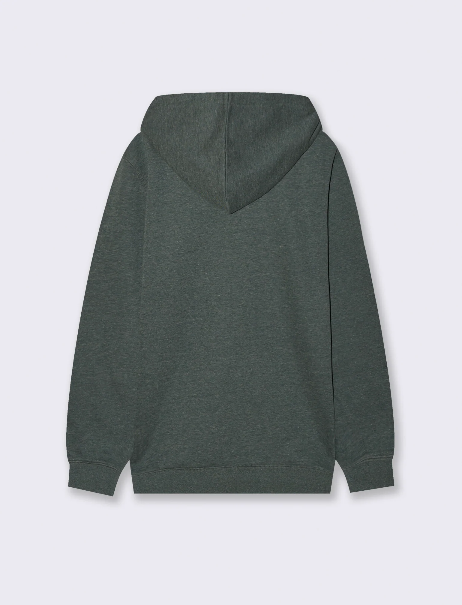 FELPA CON CAPPUCCIO E CERNIERA - Verde scuro - Image 3