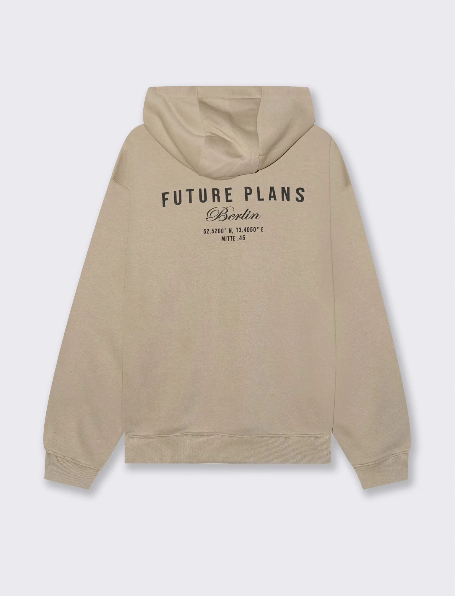 FELPA CON CAPPUCCIO E STAMPE - Beige - Image 2