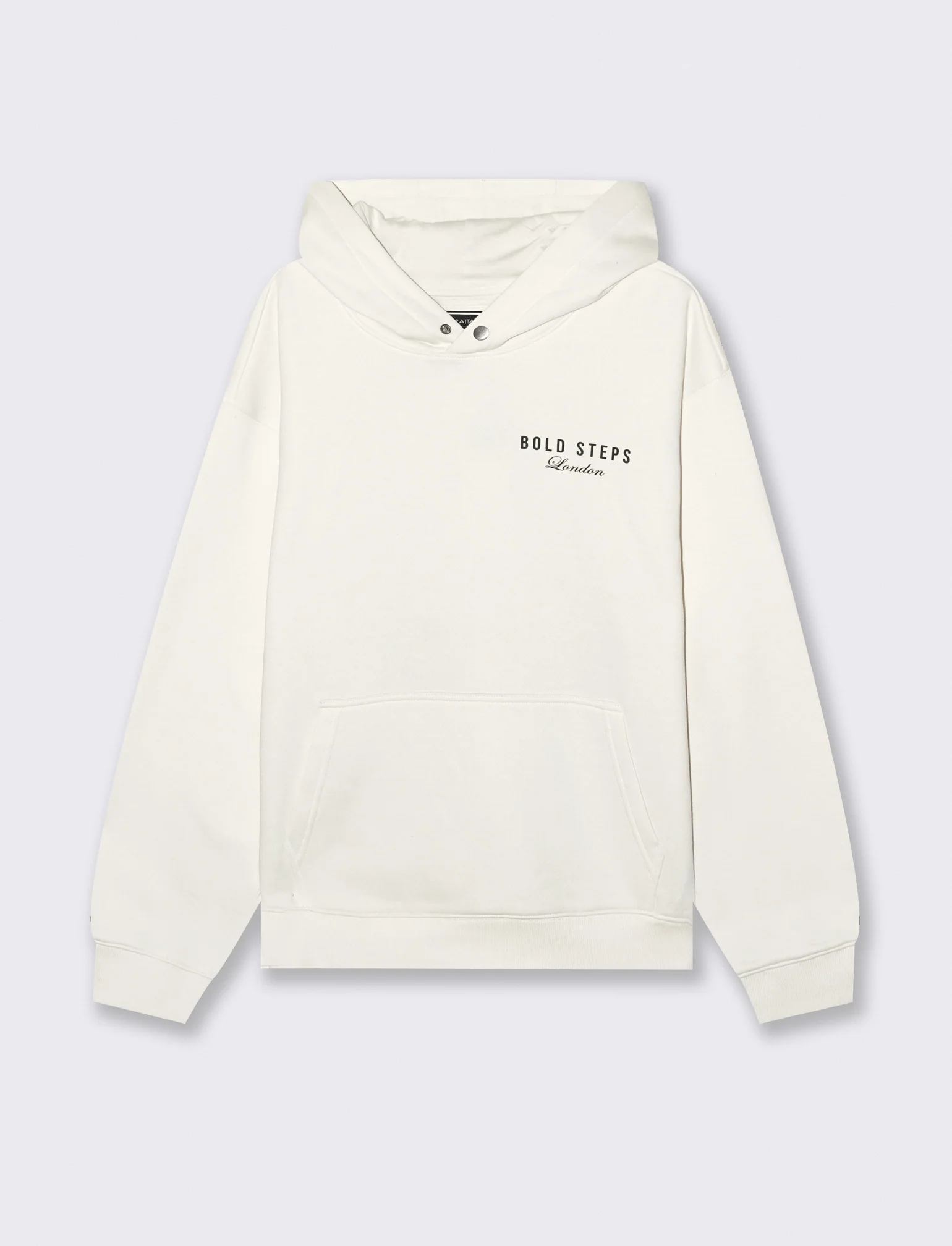 FELPA CON CAPPUCCIO E STAMPE - Bianco