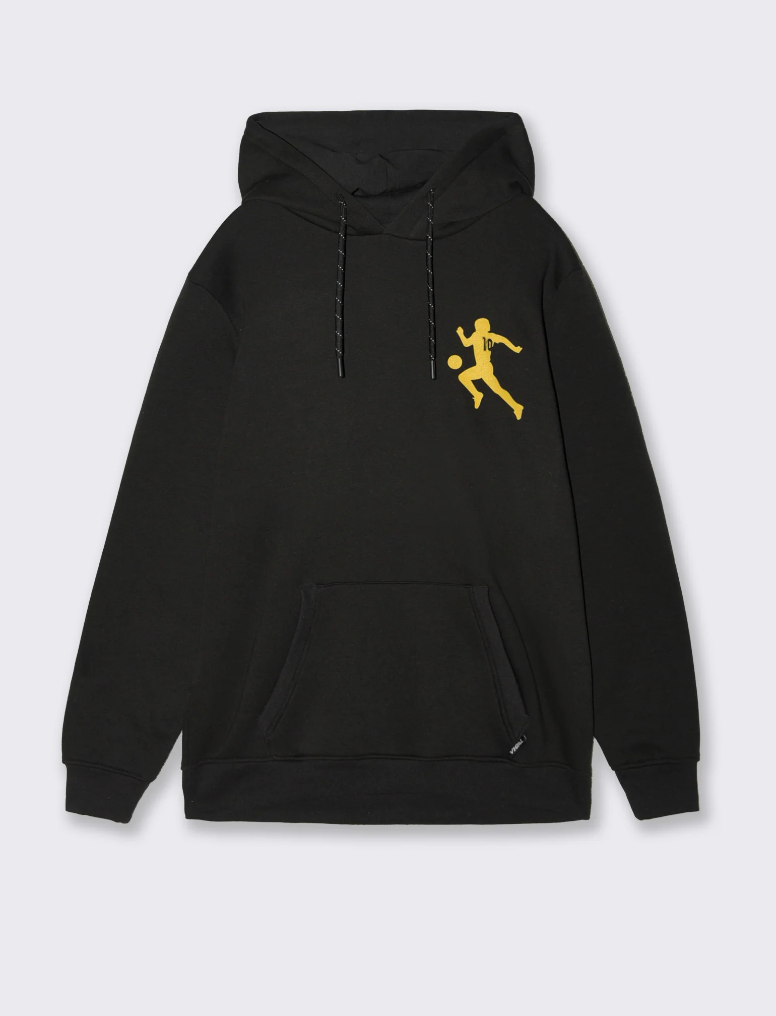 FELPA CON CAPPUCCIO E STAMPE DIOS - Nero giallo - Image 2