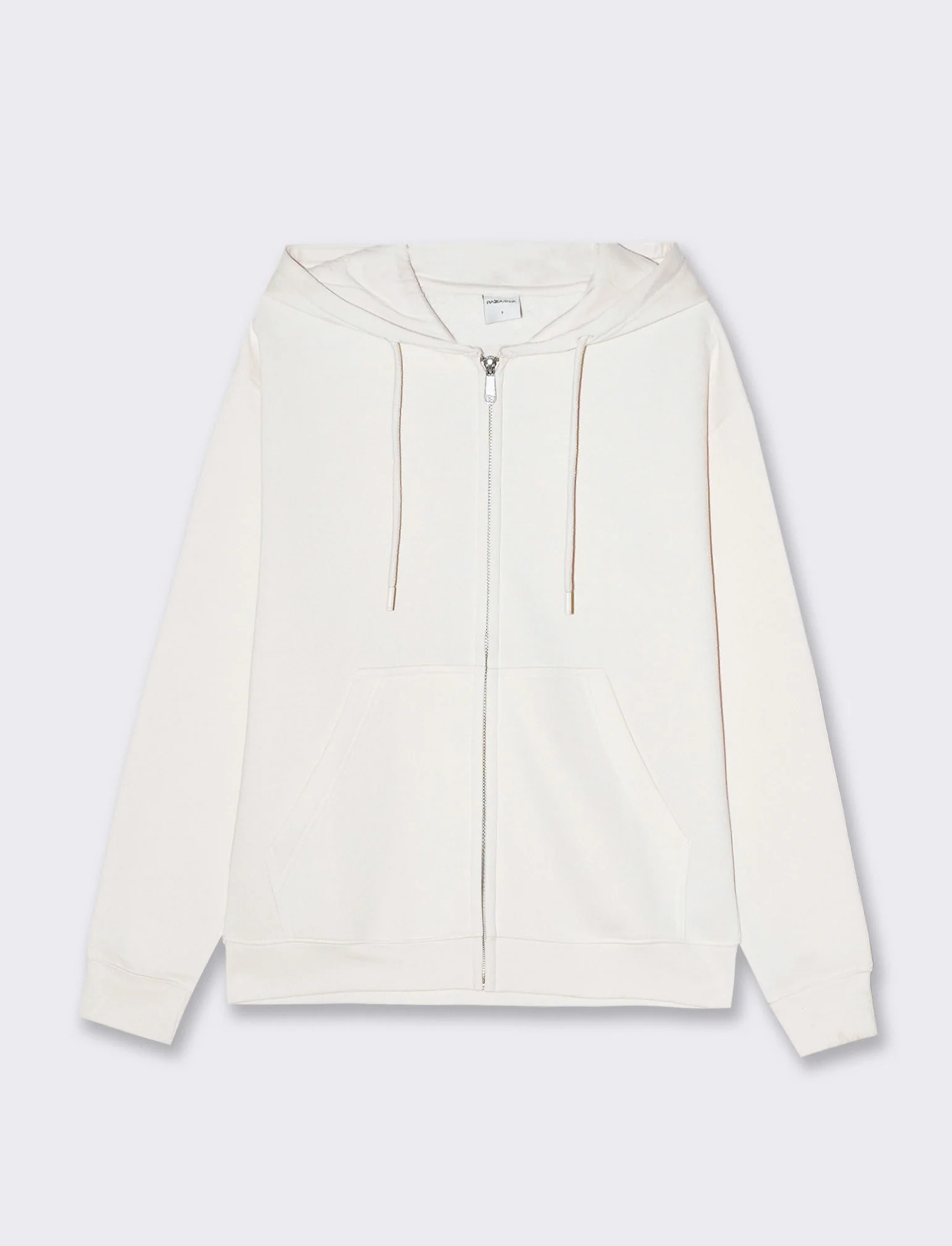 Felpa con cappuccio e zip da donna - Avorio - Image 4