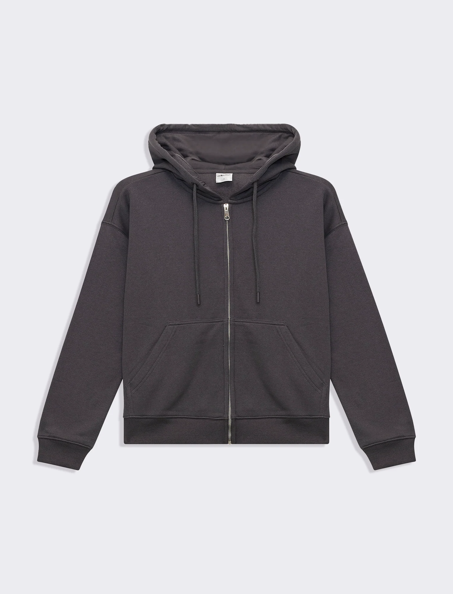 Felpa con cappuccio e zip da donna - Grigio piombo - Image 4