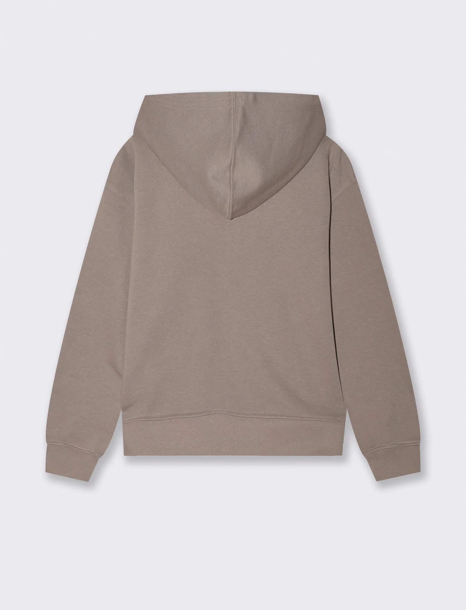 Felpa con cappuccio e zip lunga - Grigio tortora - Image 2