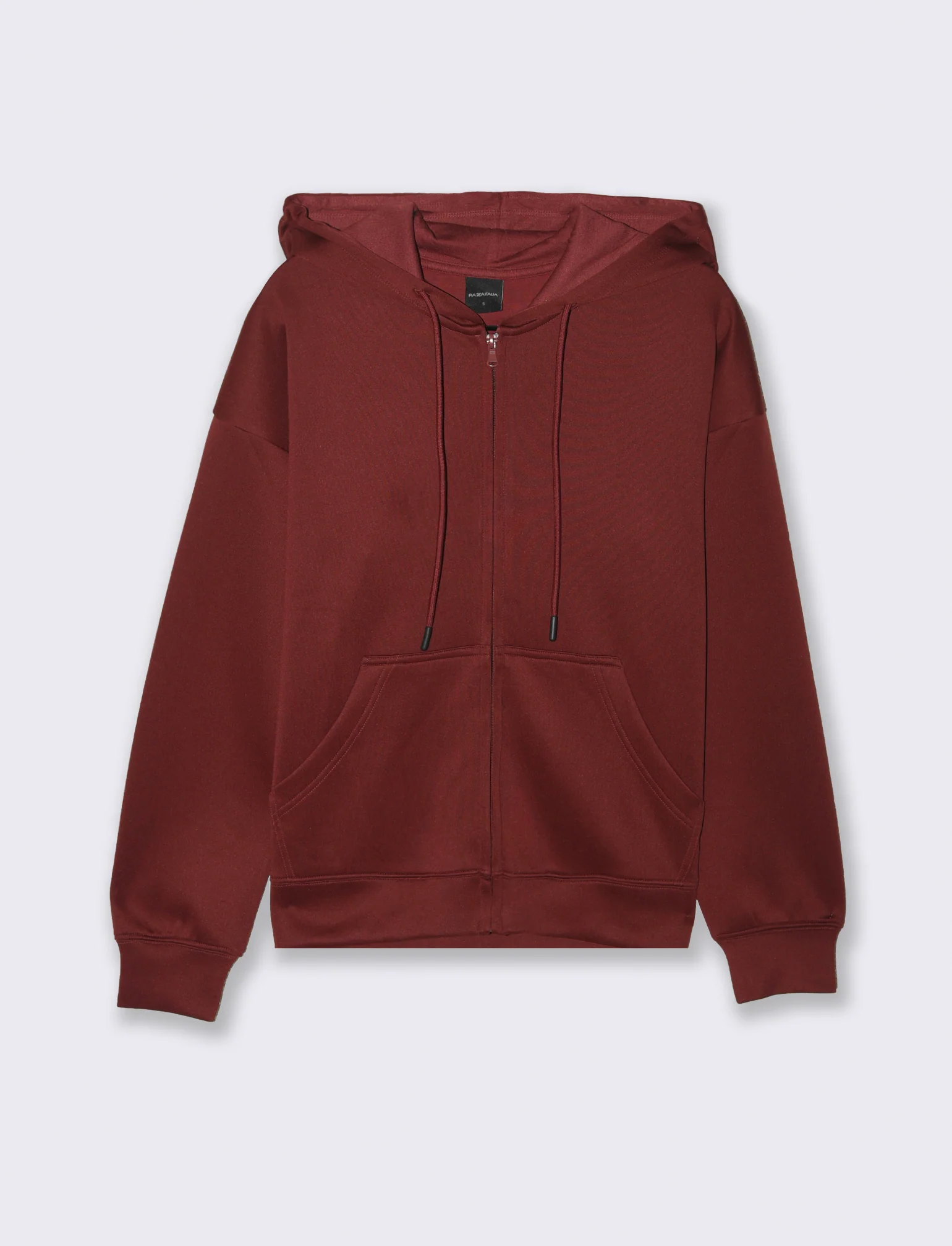FELPA CON CAPPUCCIO E ZIP - Marrone bruciato - Image 2