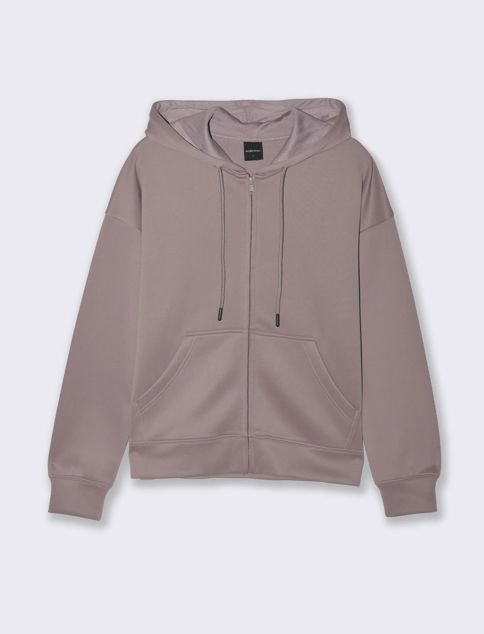 FELPA CON CAPPUCCIO E ZIP - Viola glicine - Image 2