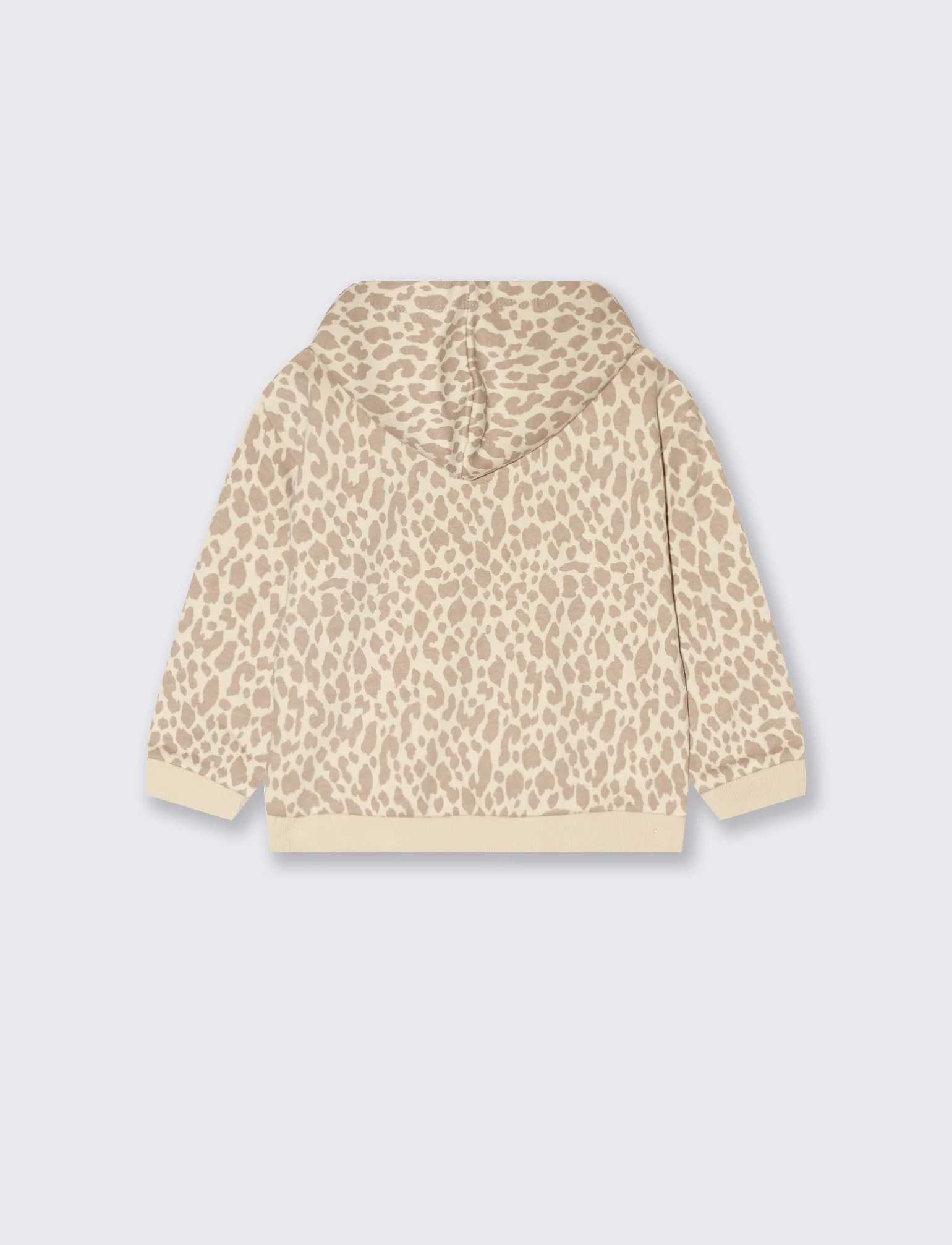 Felpa con stampa all over - Beige - Image 2