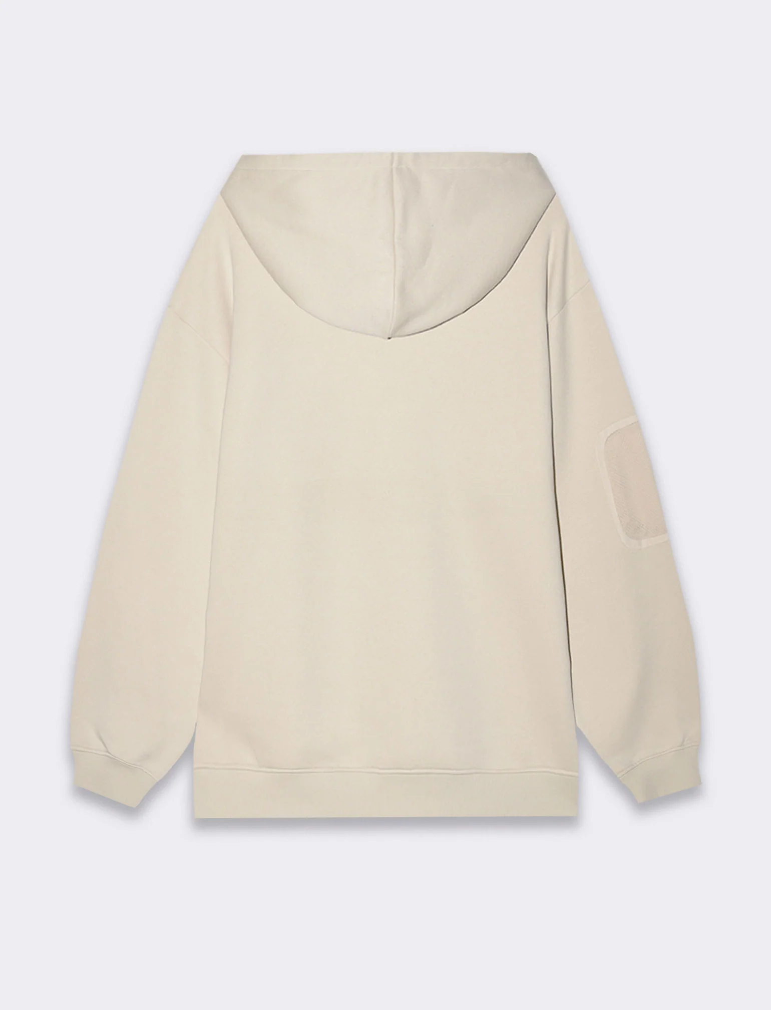 Felpa con stampe e cappuccio da uomo - Beige ecru - Image 5