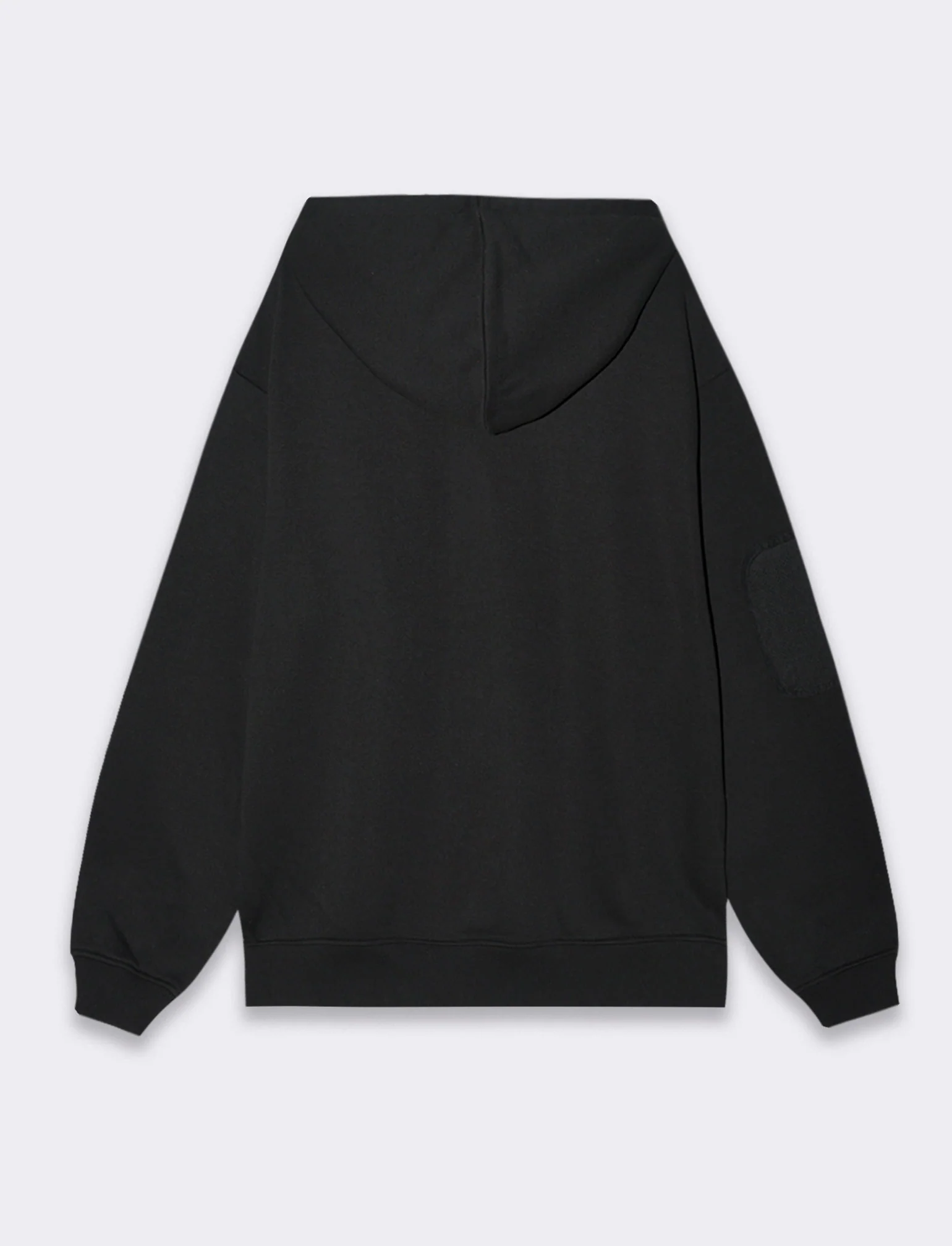 Felpa con stampe e cappuccio da uomo - Nero - Image 2
