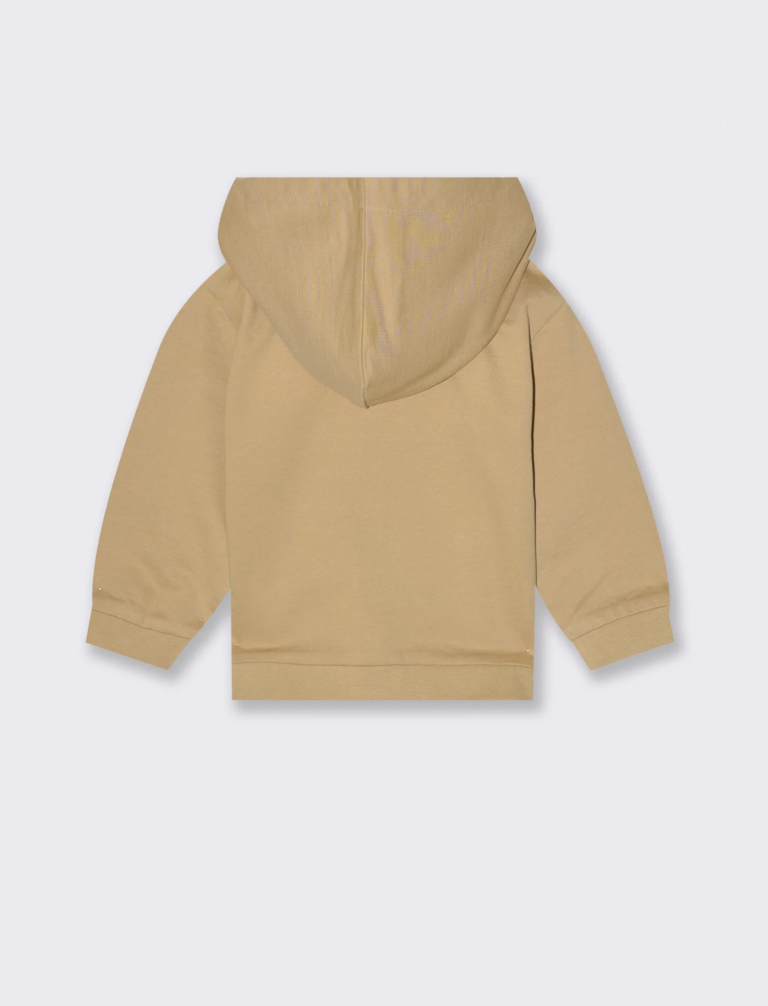 Felpa con zip e cappuccio - Beige - Image 2