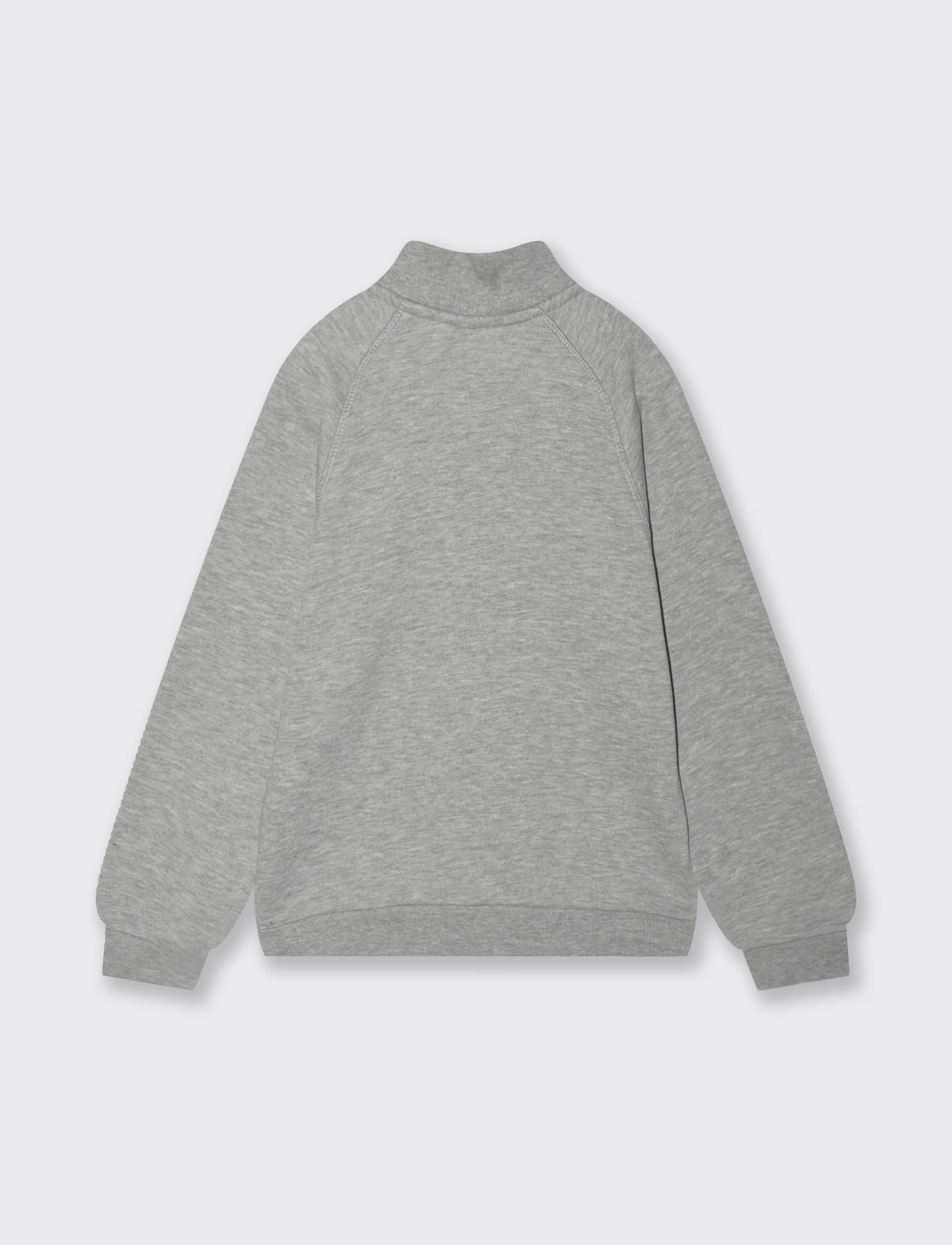 FELPA CON ZIP - Grigio mel. - Image 2