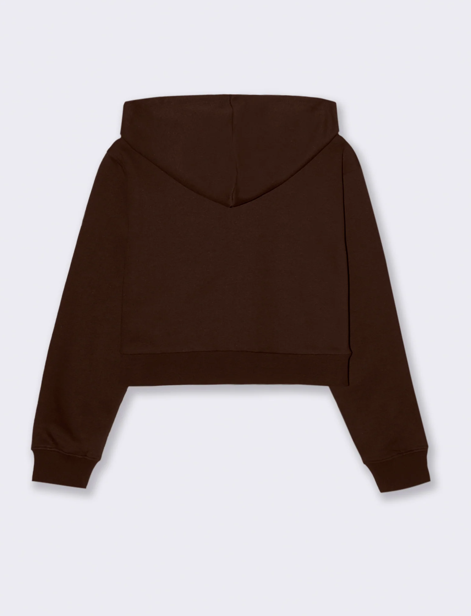 FELPA CROP CON CAPPUCCIO - Moro - Image 2