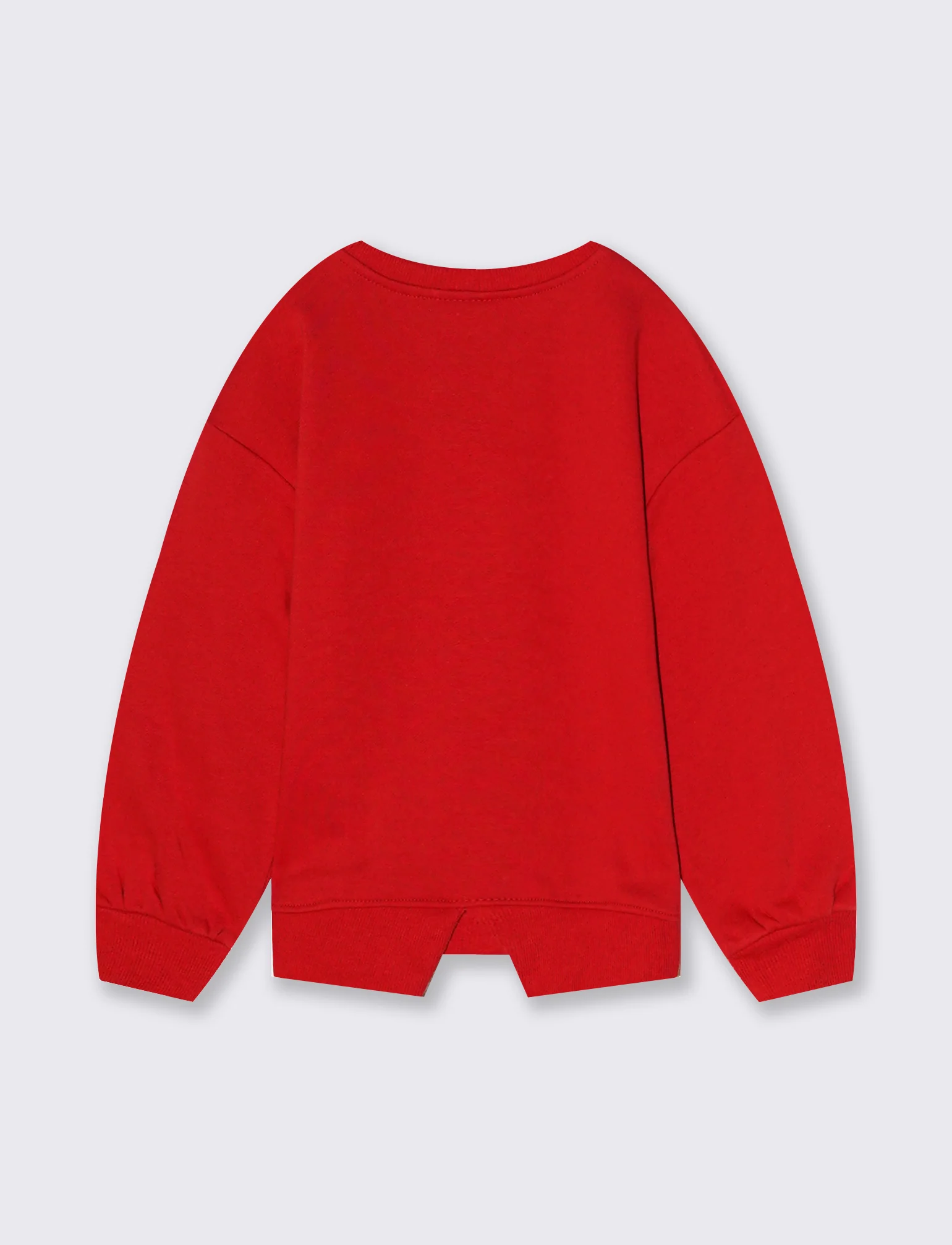 Felpa da bambina patch - Rosso - Image 2