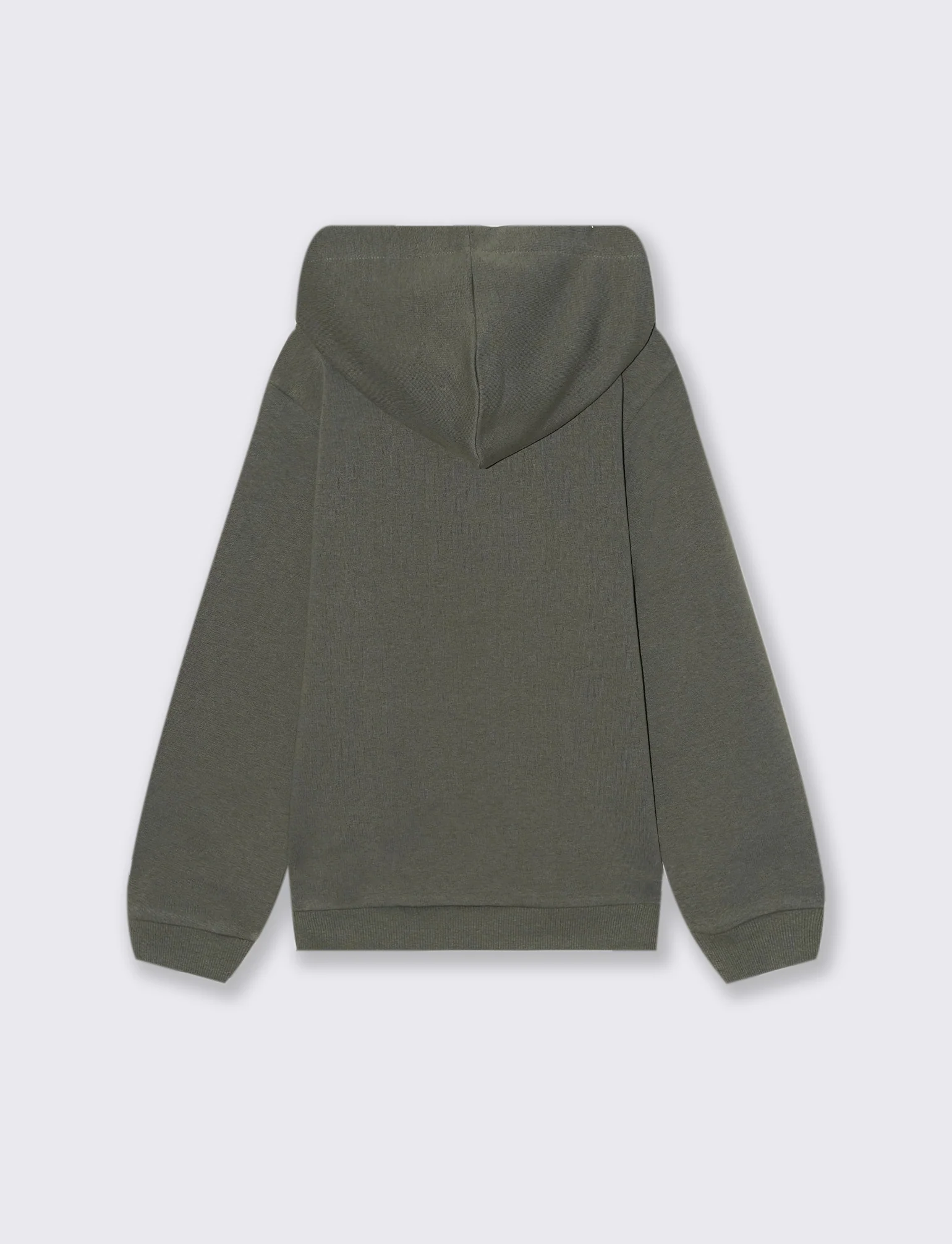 FELPA GIROCOLLO CON CAPPUCCIO - Verde militare - Image 2