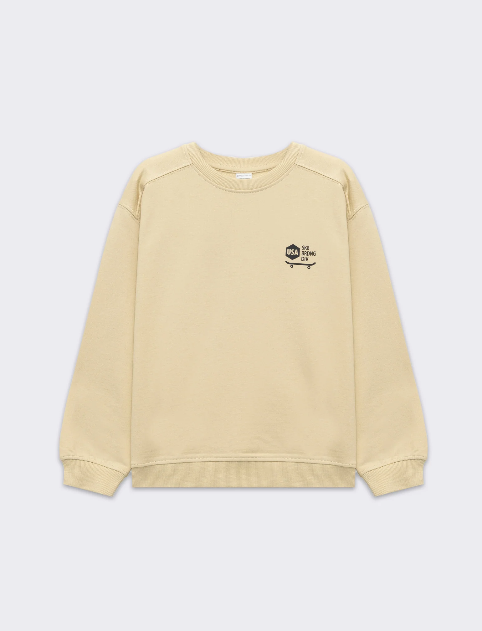 Felpa girocollo da bambino - Beige