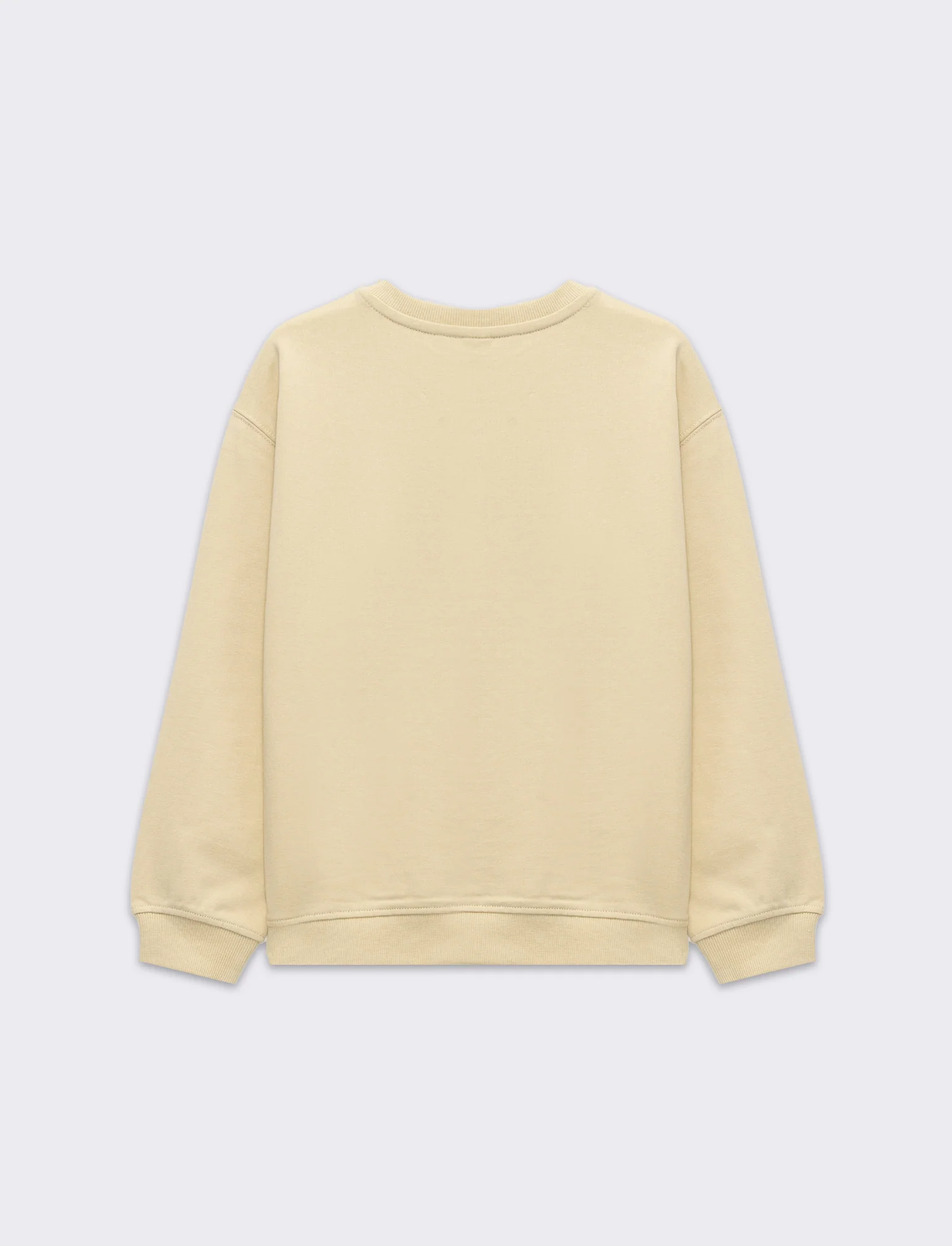 Felpa girocollo da bambino - Beige - Image 2