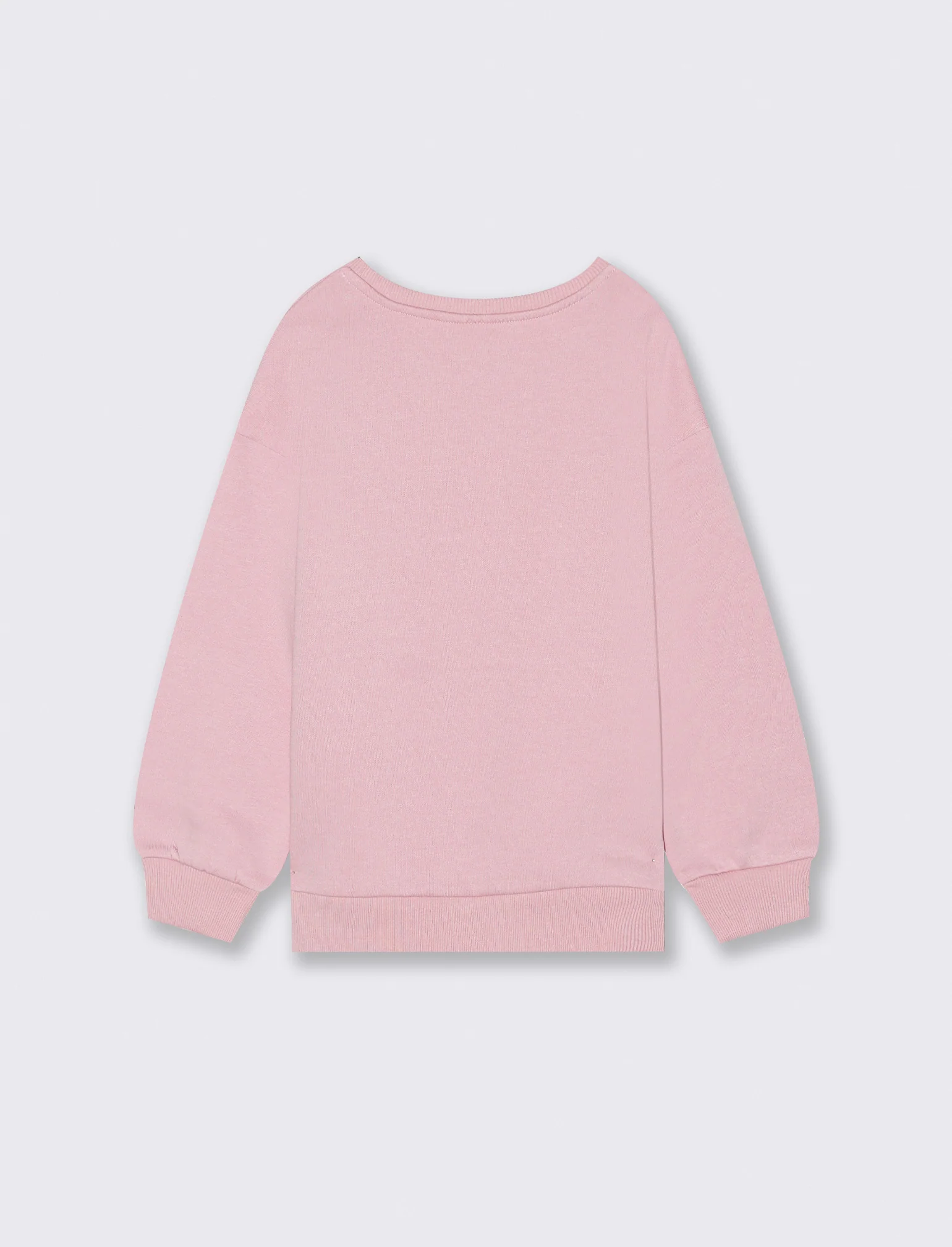 Felpa girocollo in cotone. - Rosa - Image 2