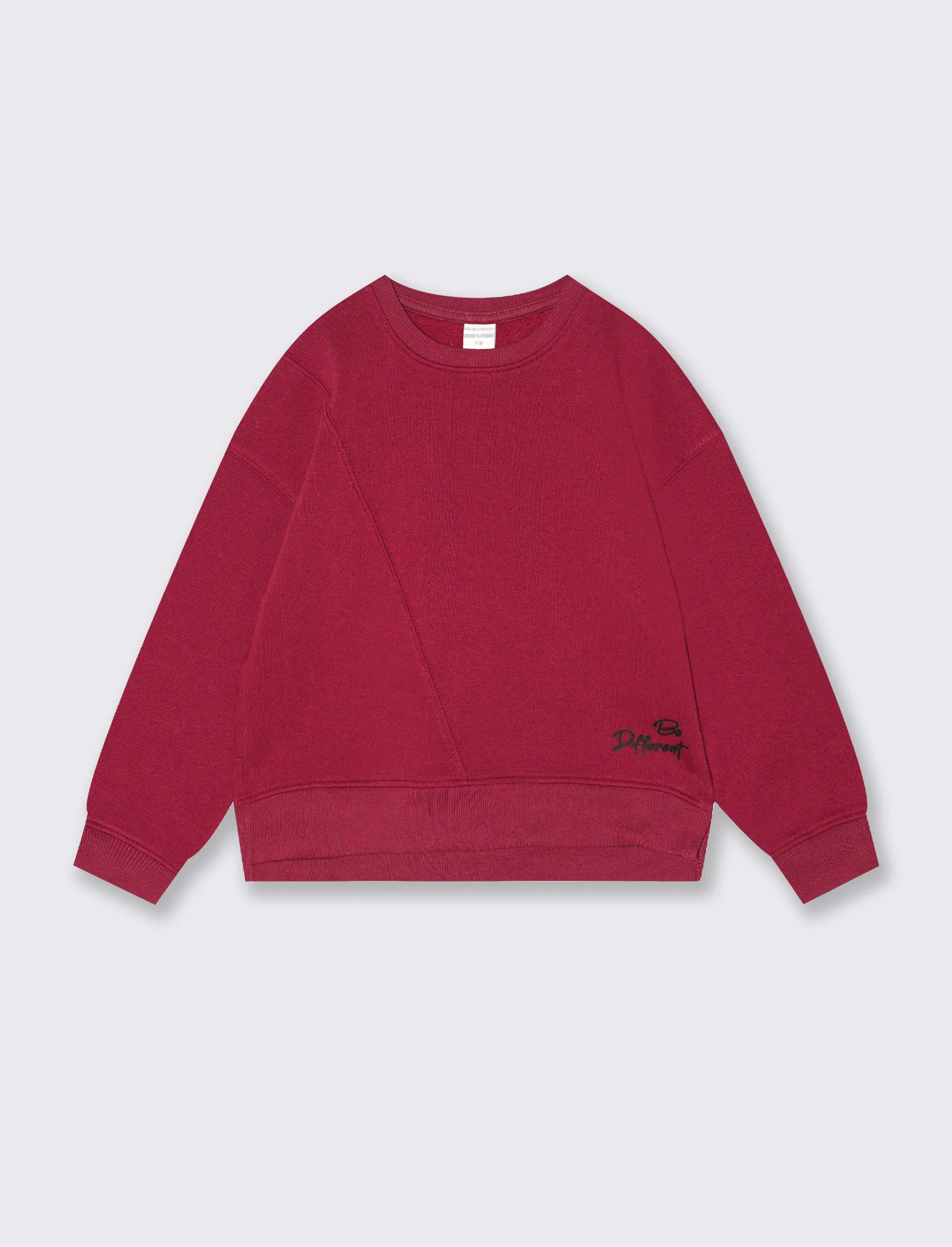 FELPA GIROCOLLO - Rosso amarena