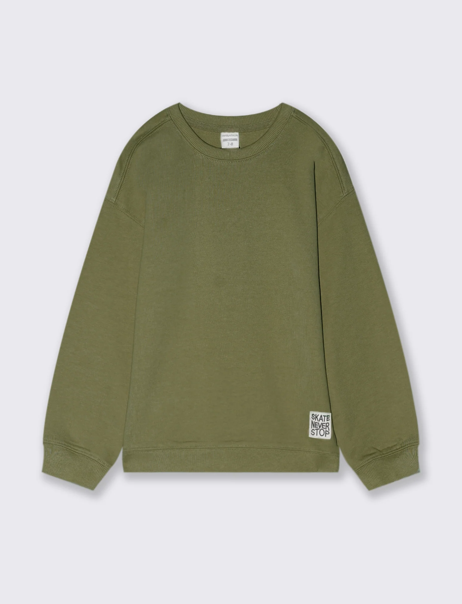 FELPA girocollo - Verde militare - Image 2