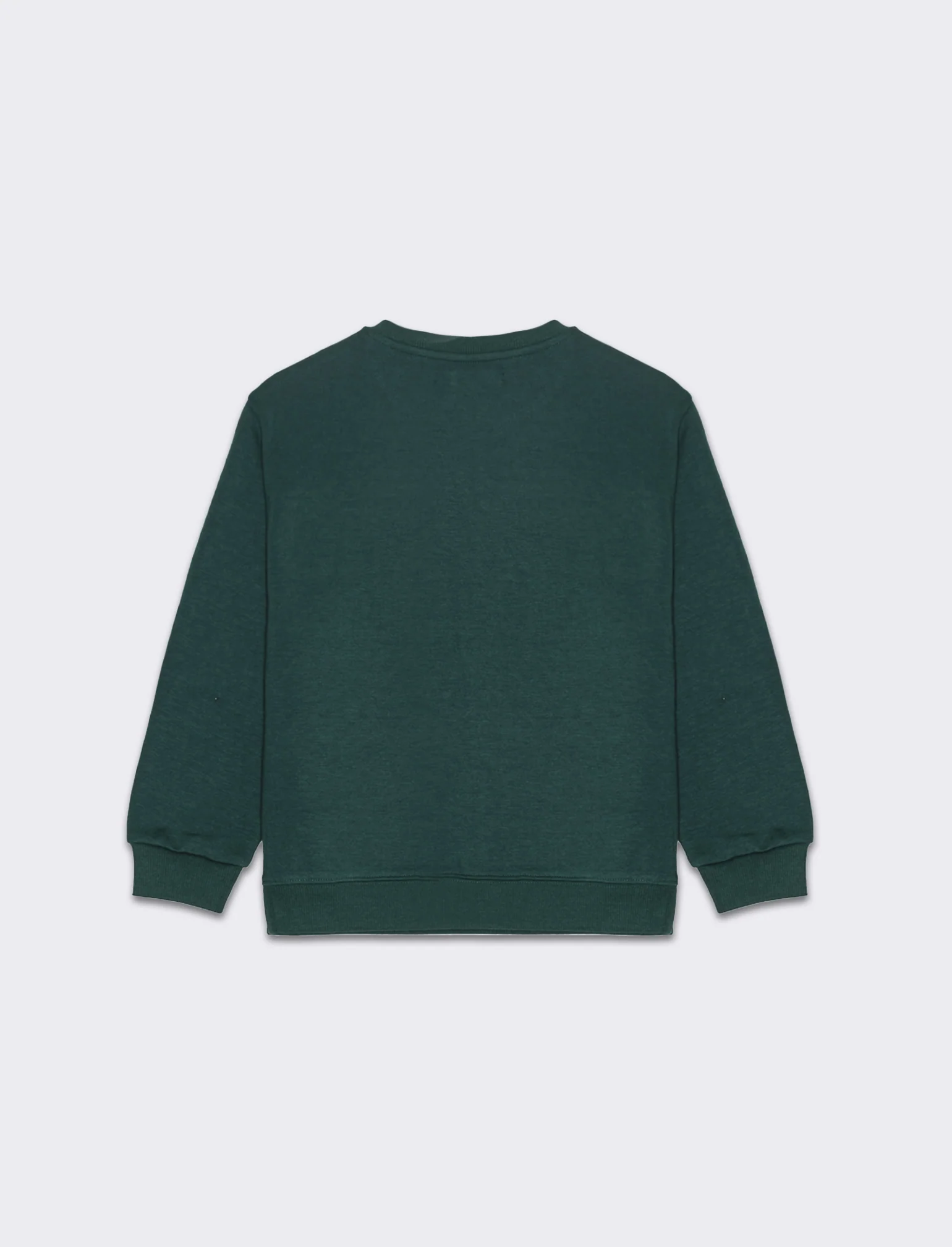 Felpa girocolo in cotone da bambino - Verde - Image 5