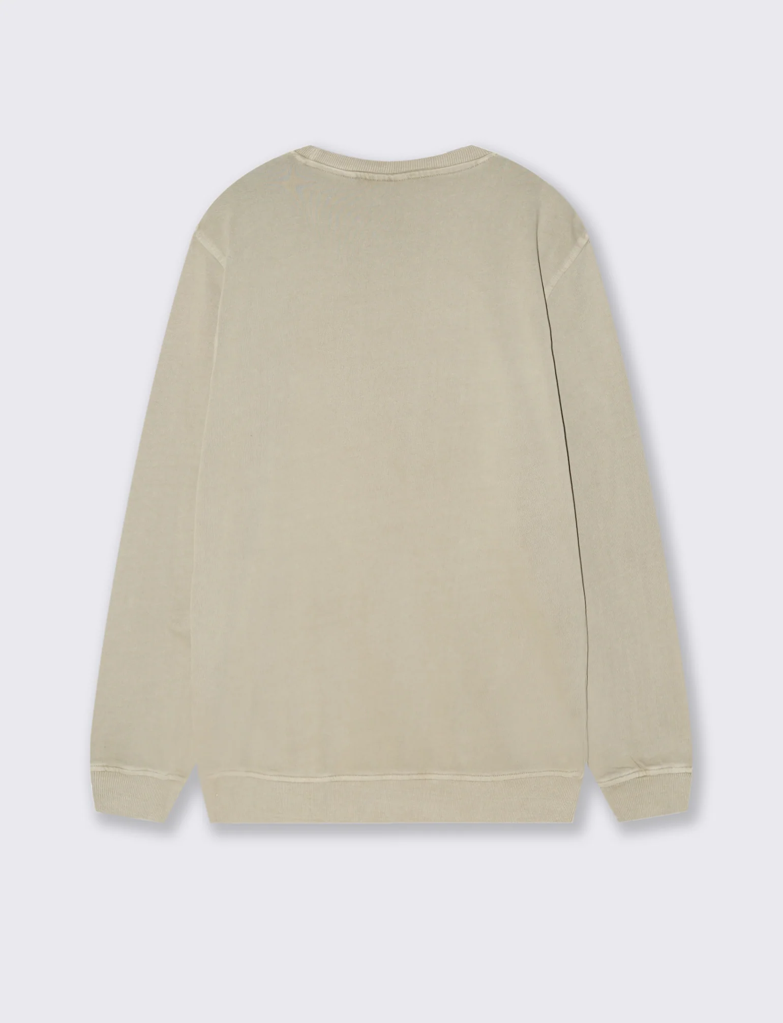 Felpa in cotone acid wash con stampa - Grigio stone - Image 2